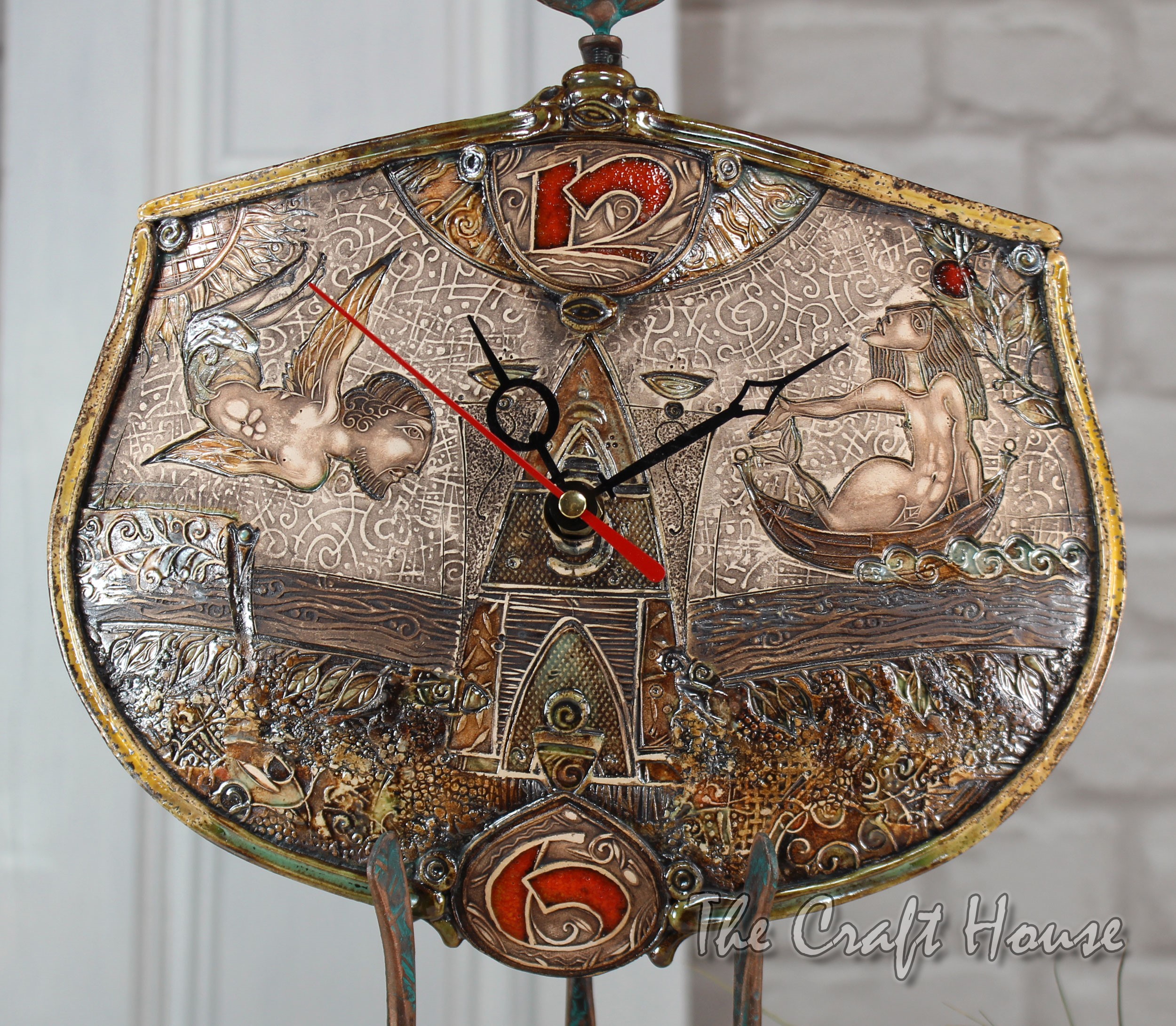 Часовник с ковано желязо - 92 € (179.94 лв )