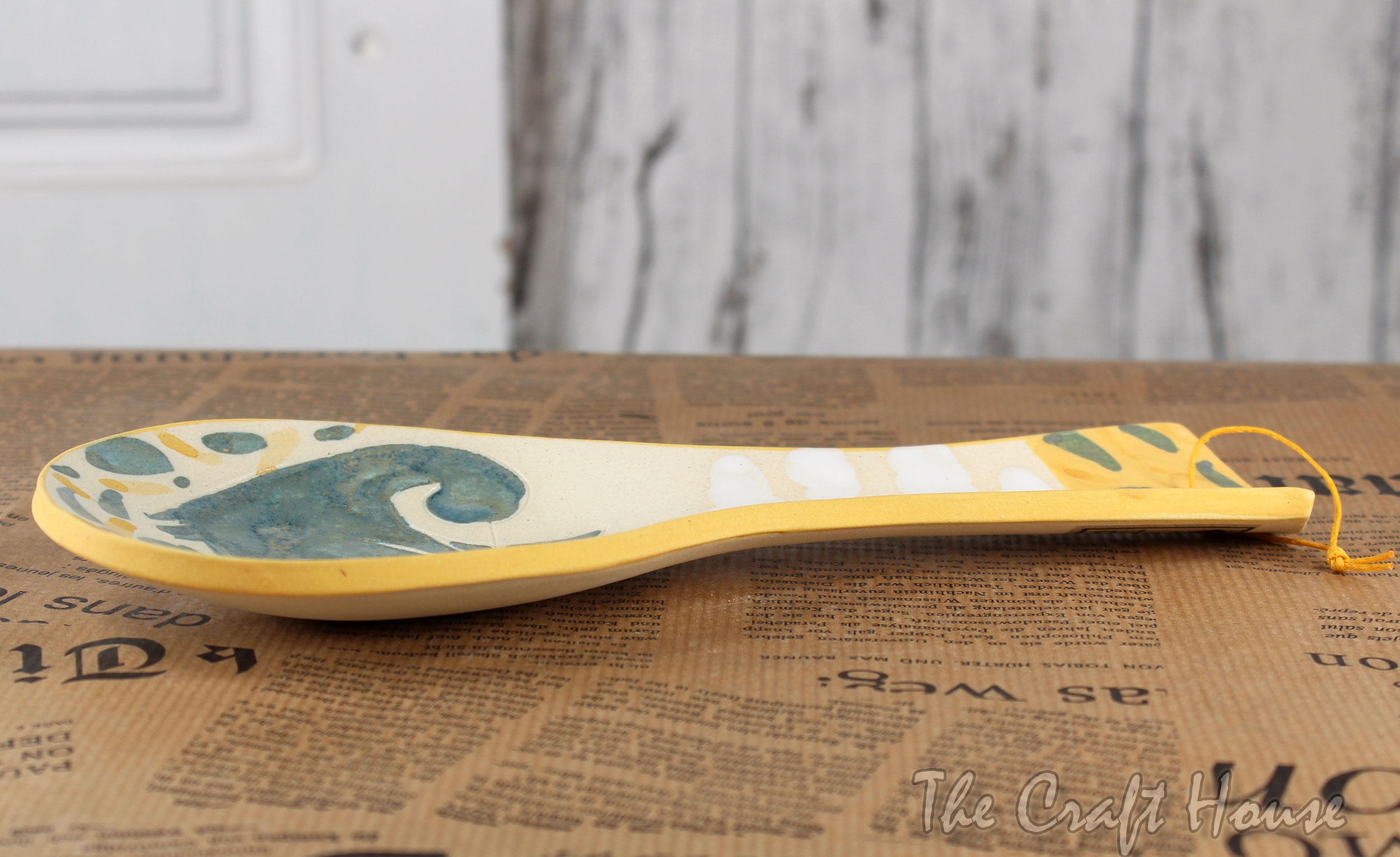 Ceramic spoon rest
