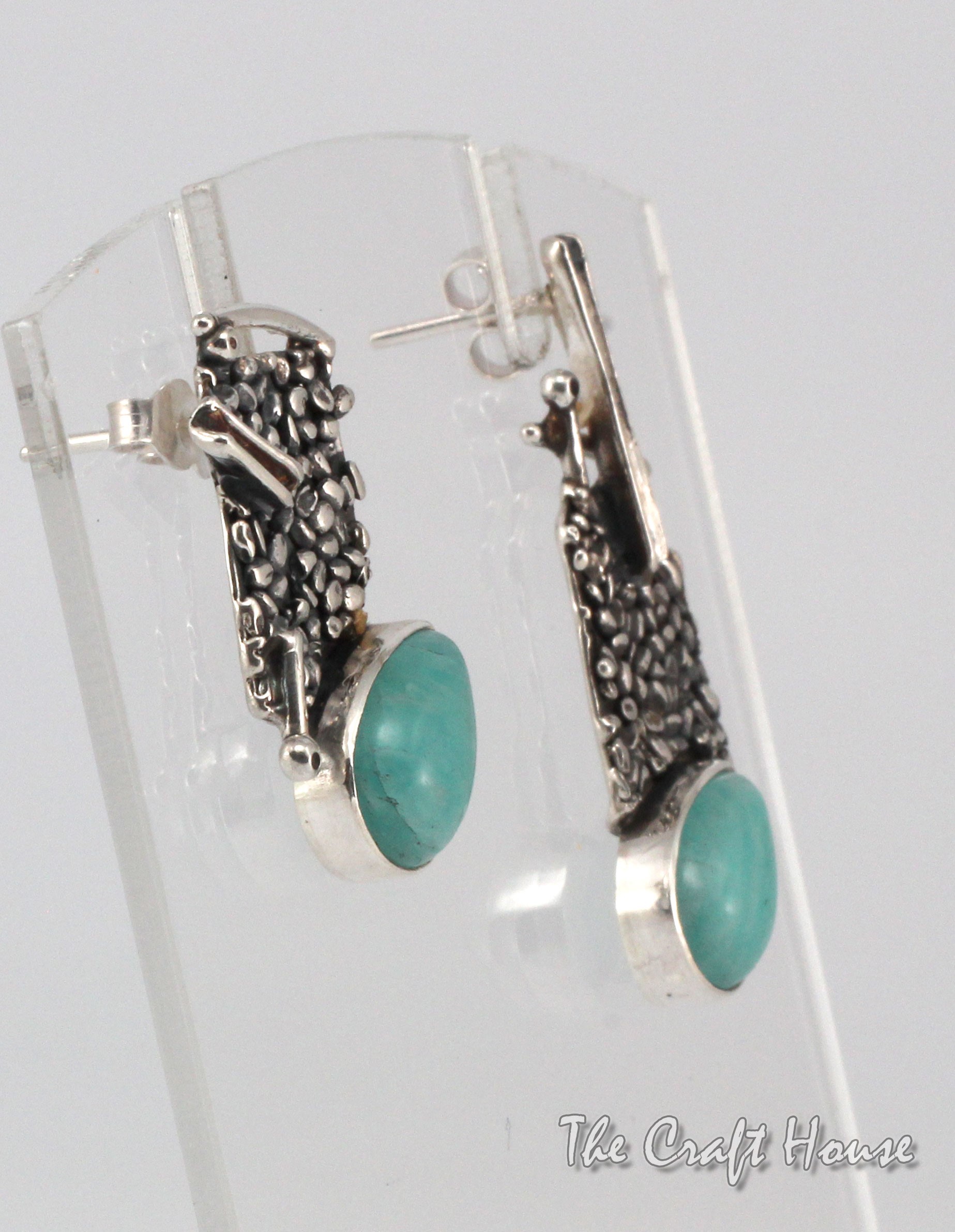 Silver earrings with Amazzonite - 79.25 € (155 lv)