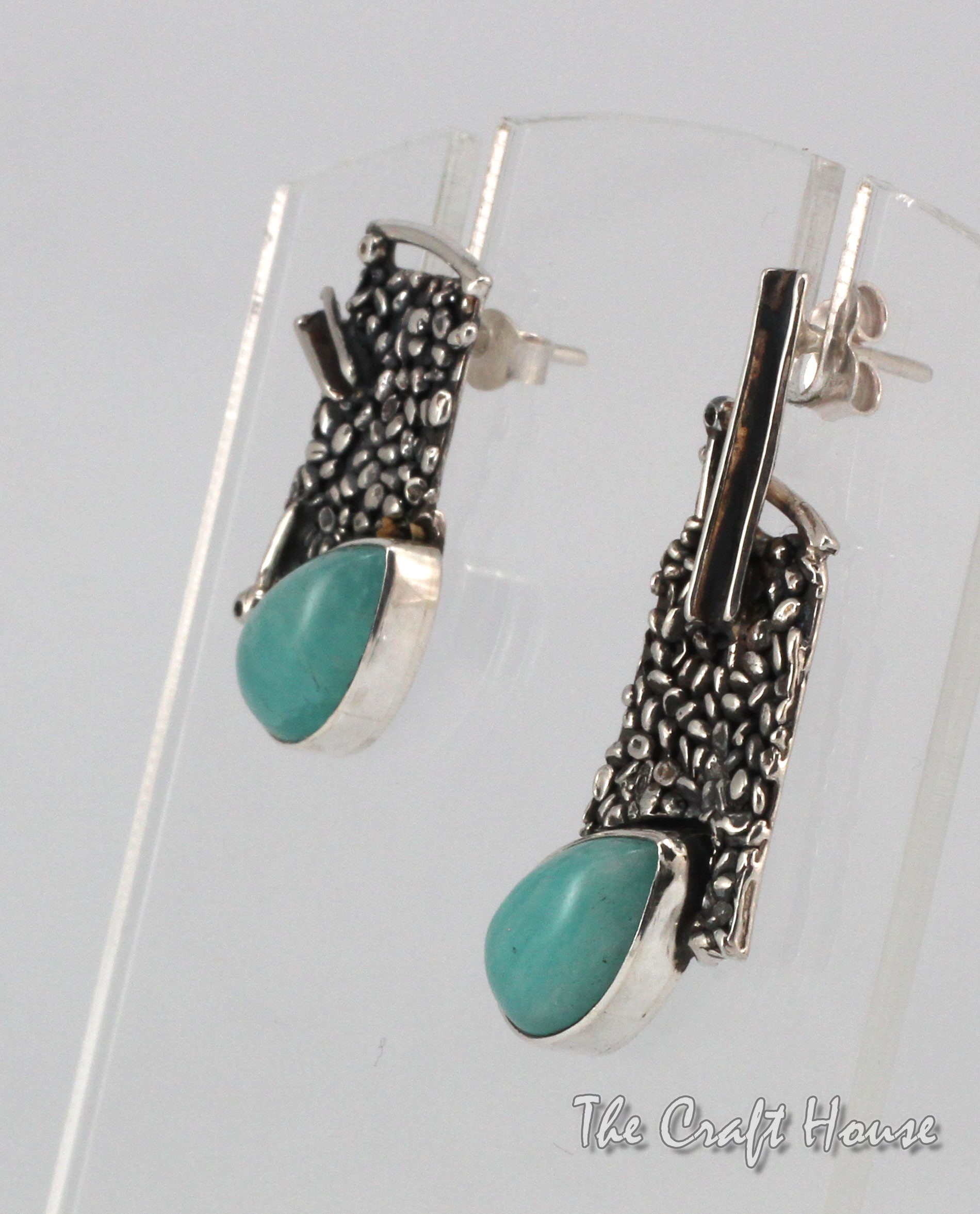 Silver earrings with Amazzonite - 79.25 € (155 lv)