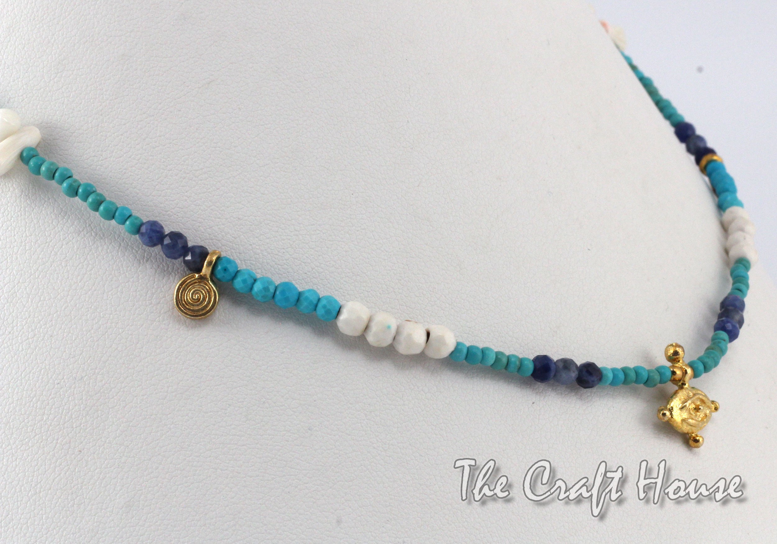 Silver necklace with Turquoise - 48.57 € (95 lv) 