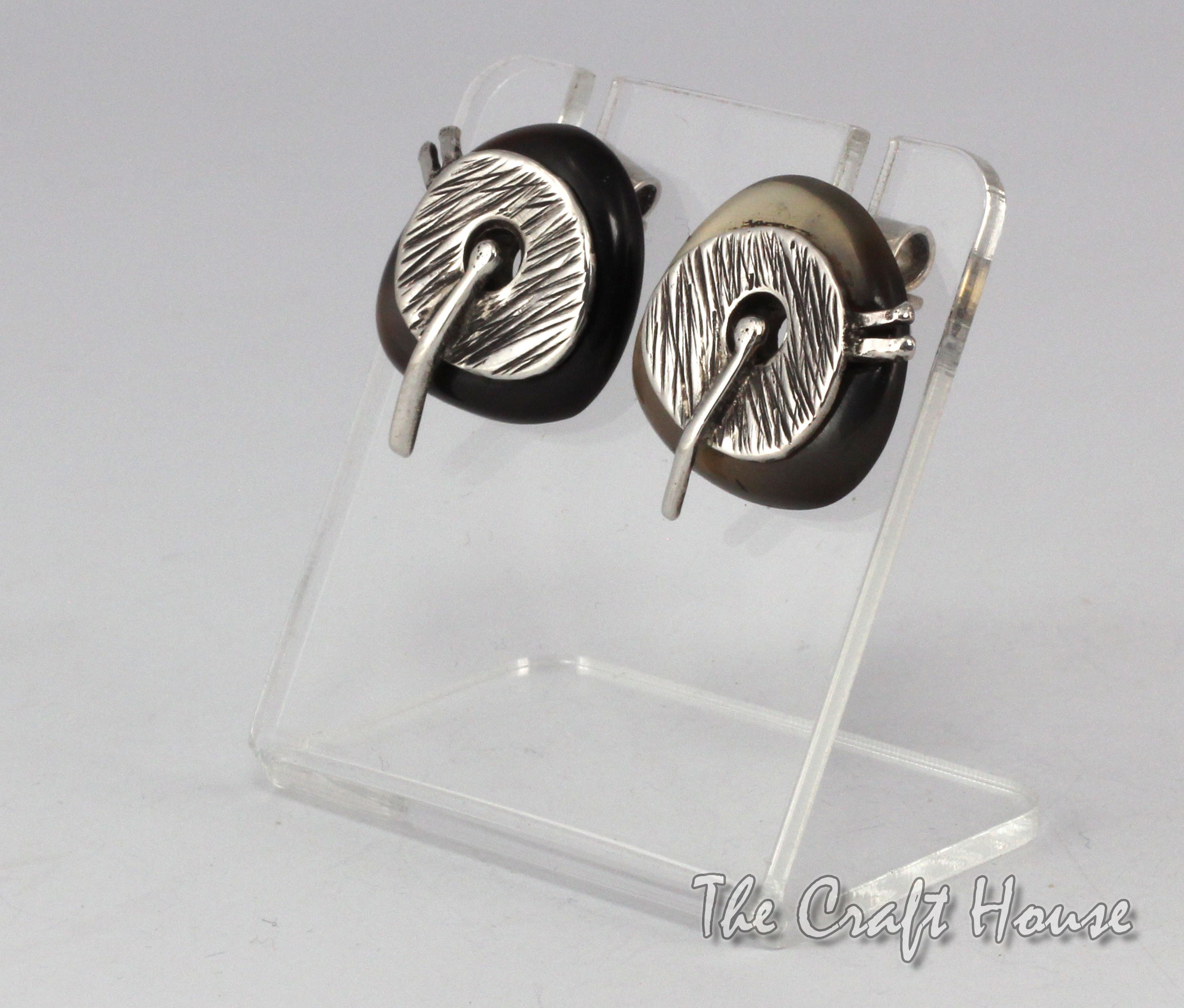 Silver earrings with horn - € ( lv)