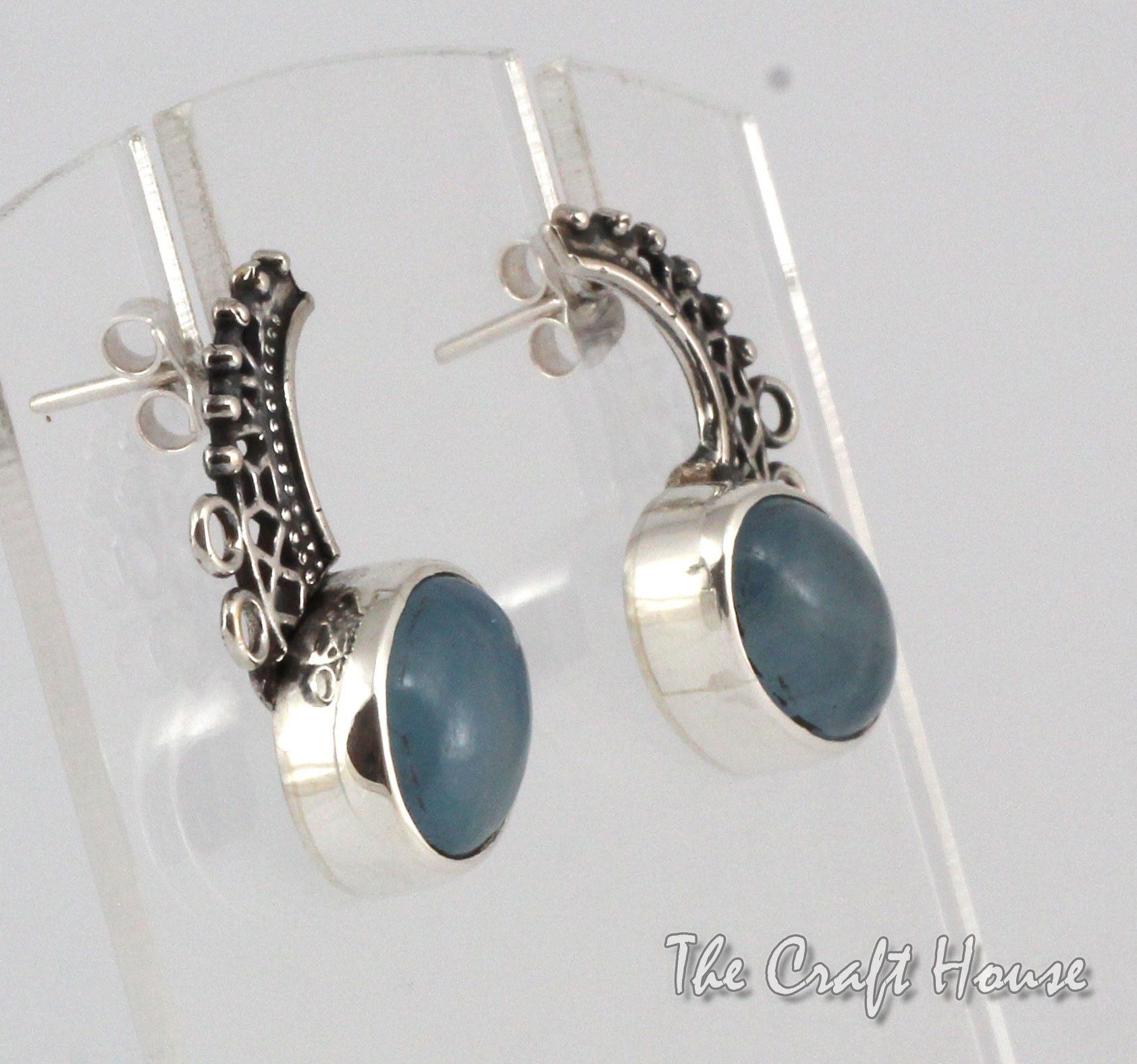 Sterling silver earrings with Aquamarine - 97.15 € (190 lv)