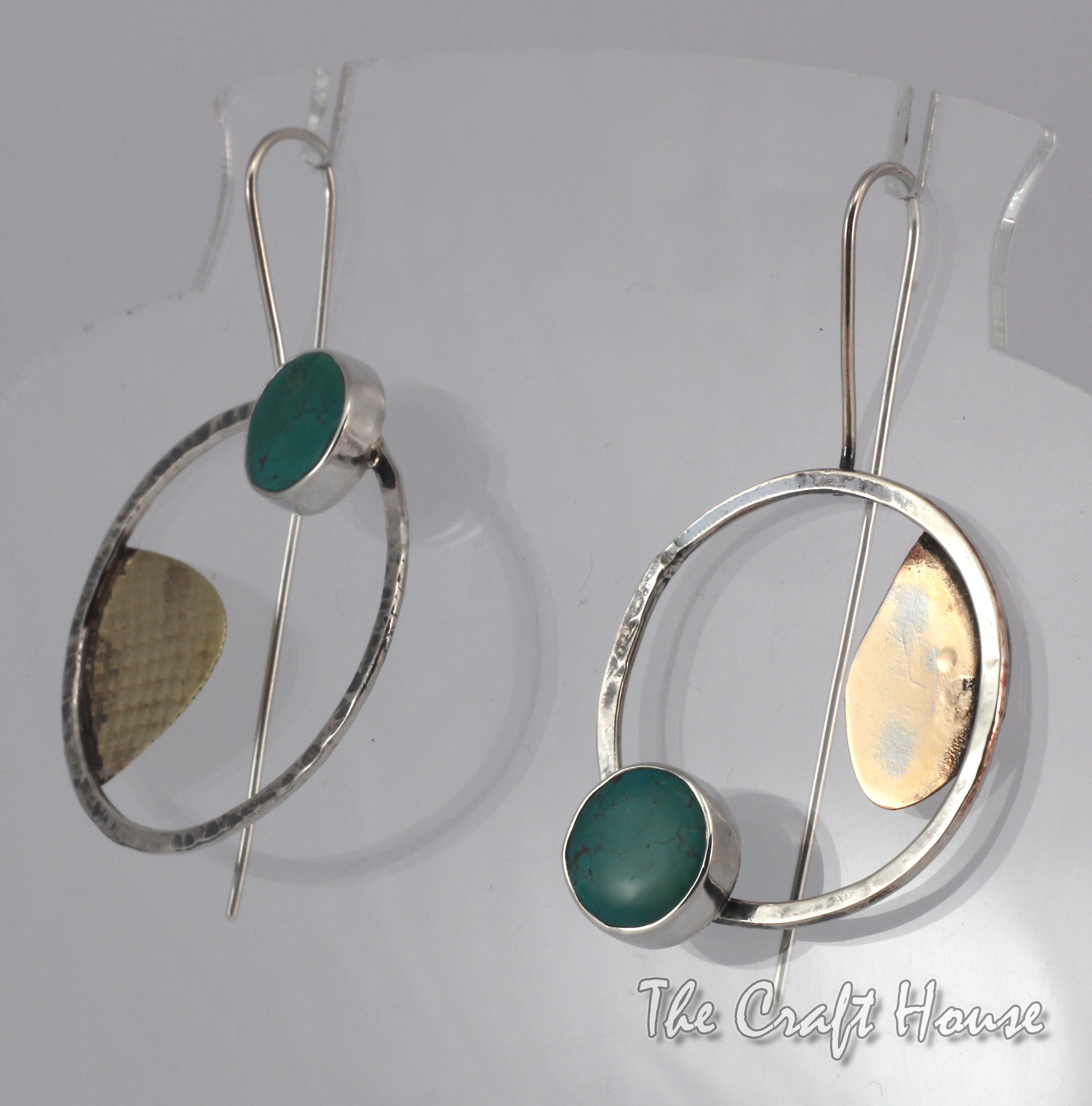 Silver earrings with Turquoise