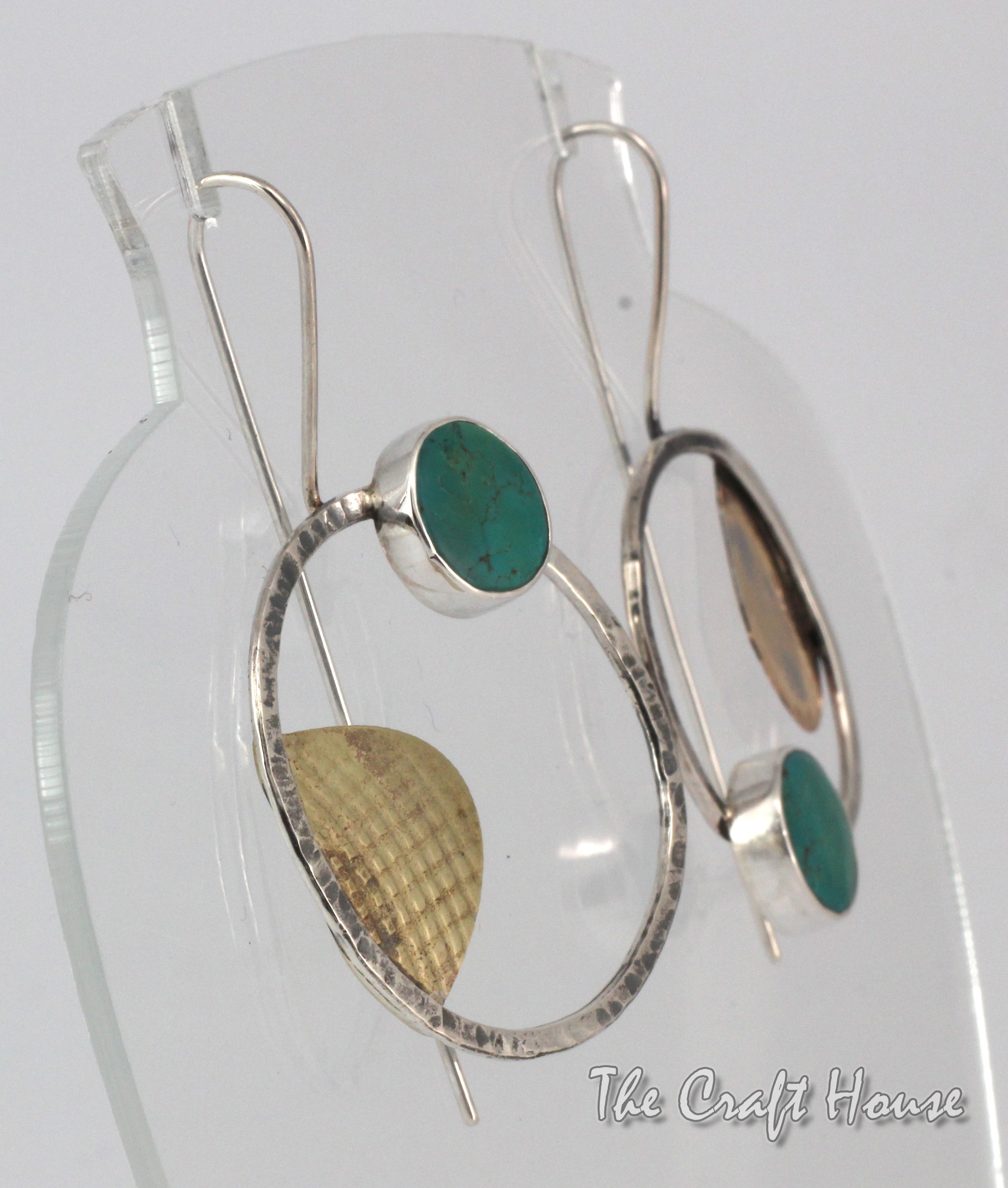 Silver earrings with Turquoise