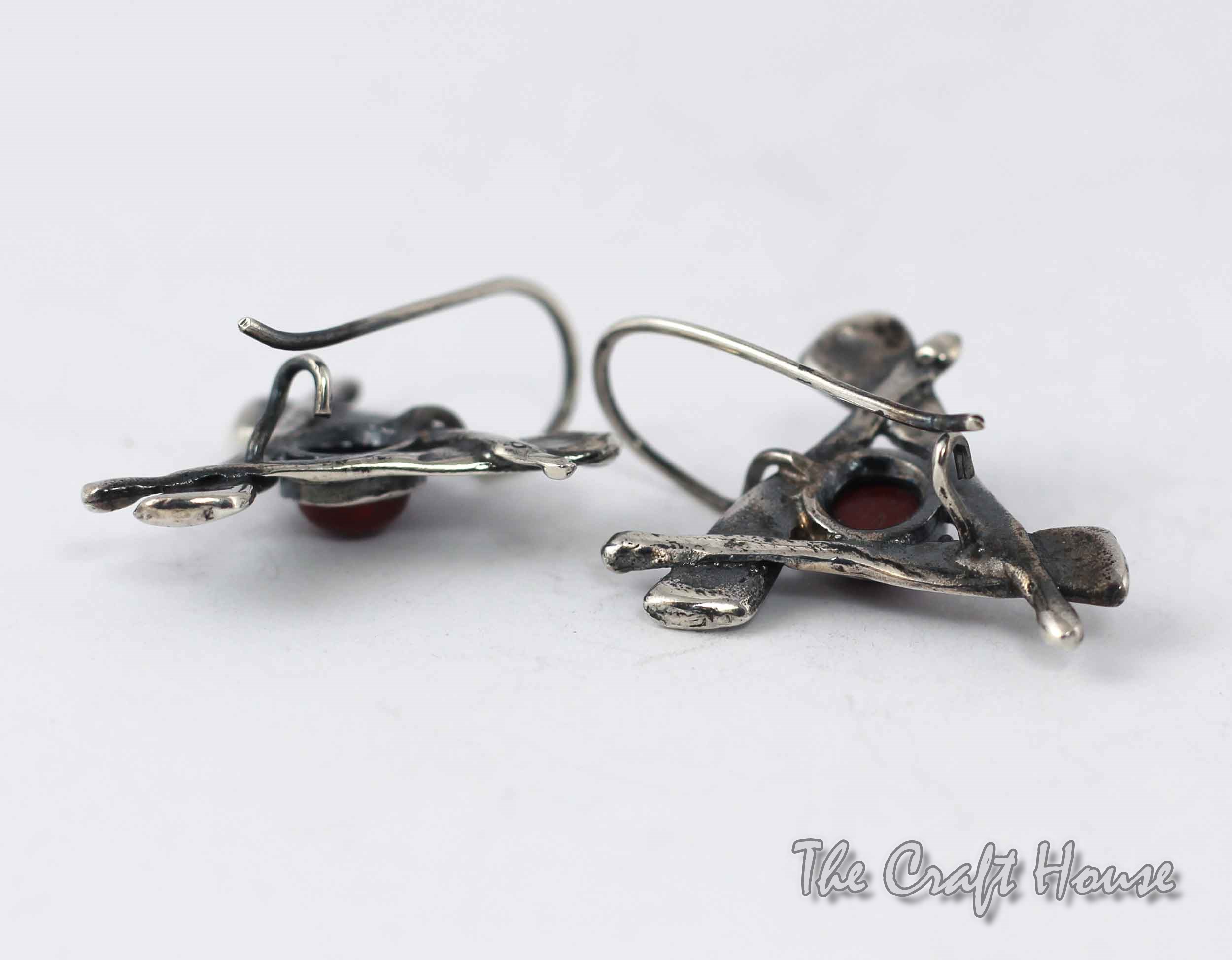 Silver earrings with Jasper - € ( lv)
