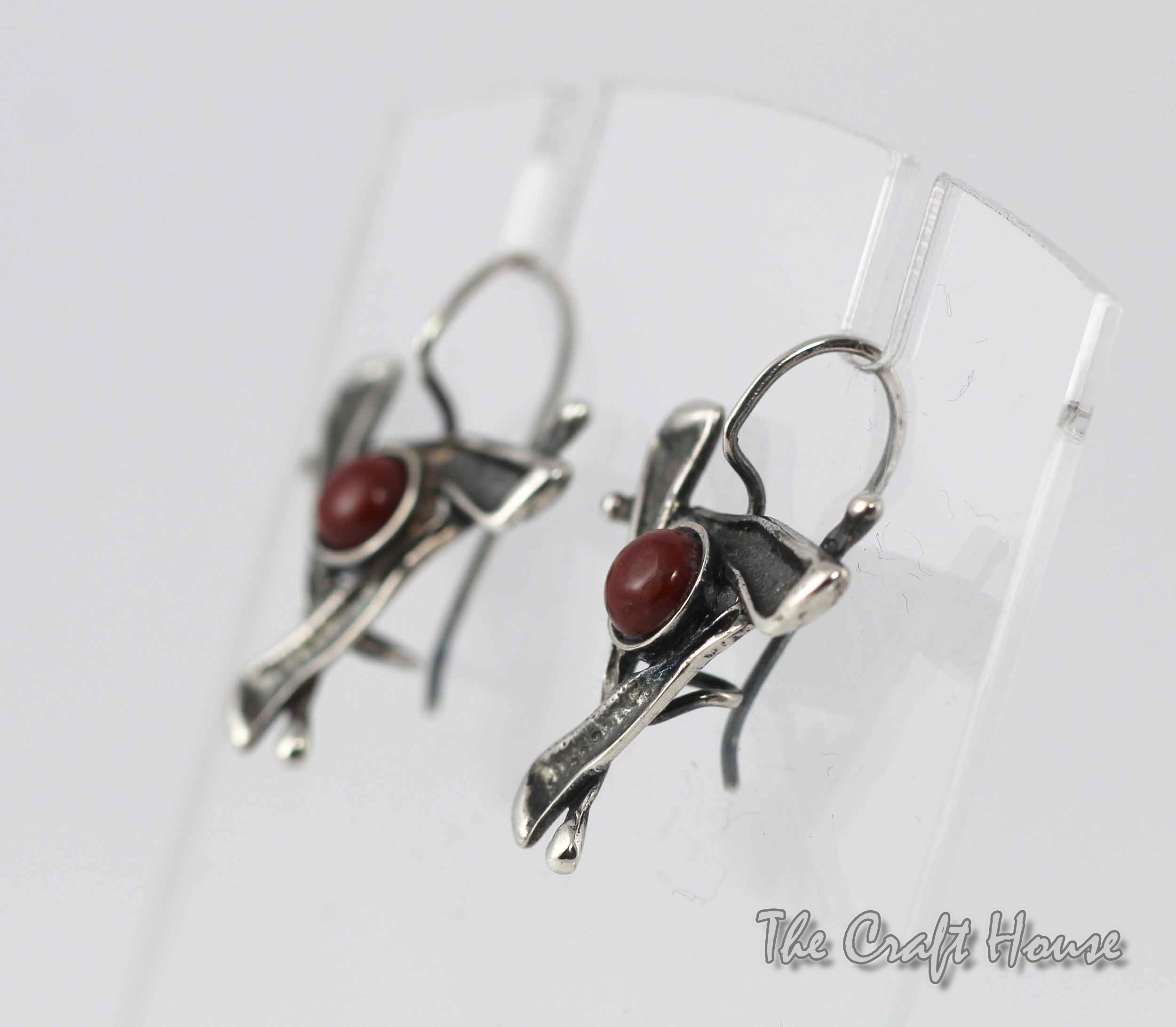 Silver earrings with Jasper - € ( lv)