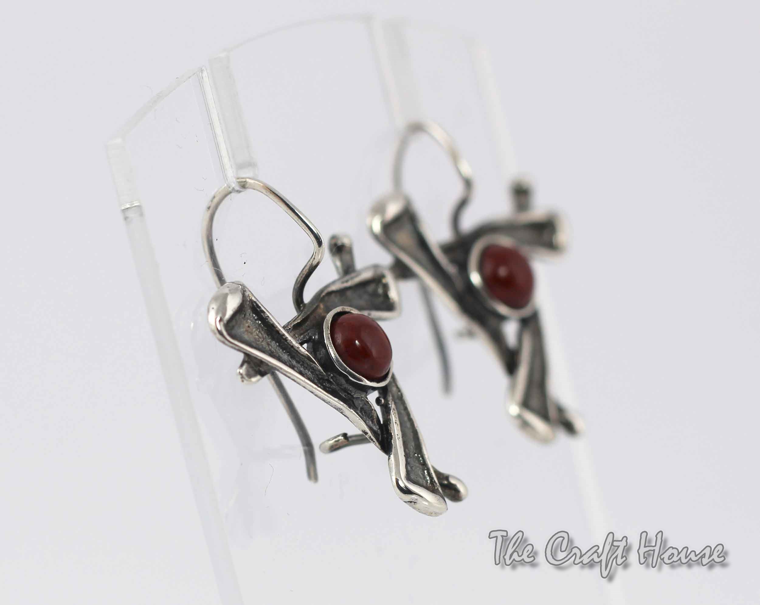 Silver earrings with Jasper - € ( lv)