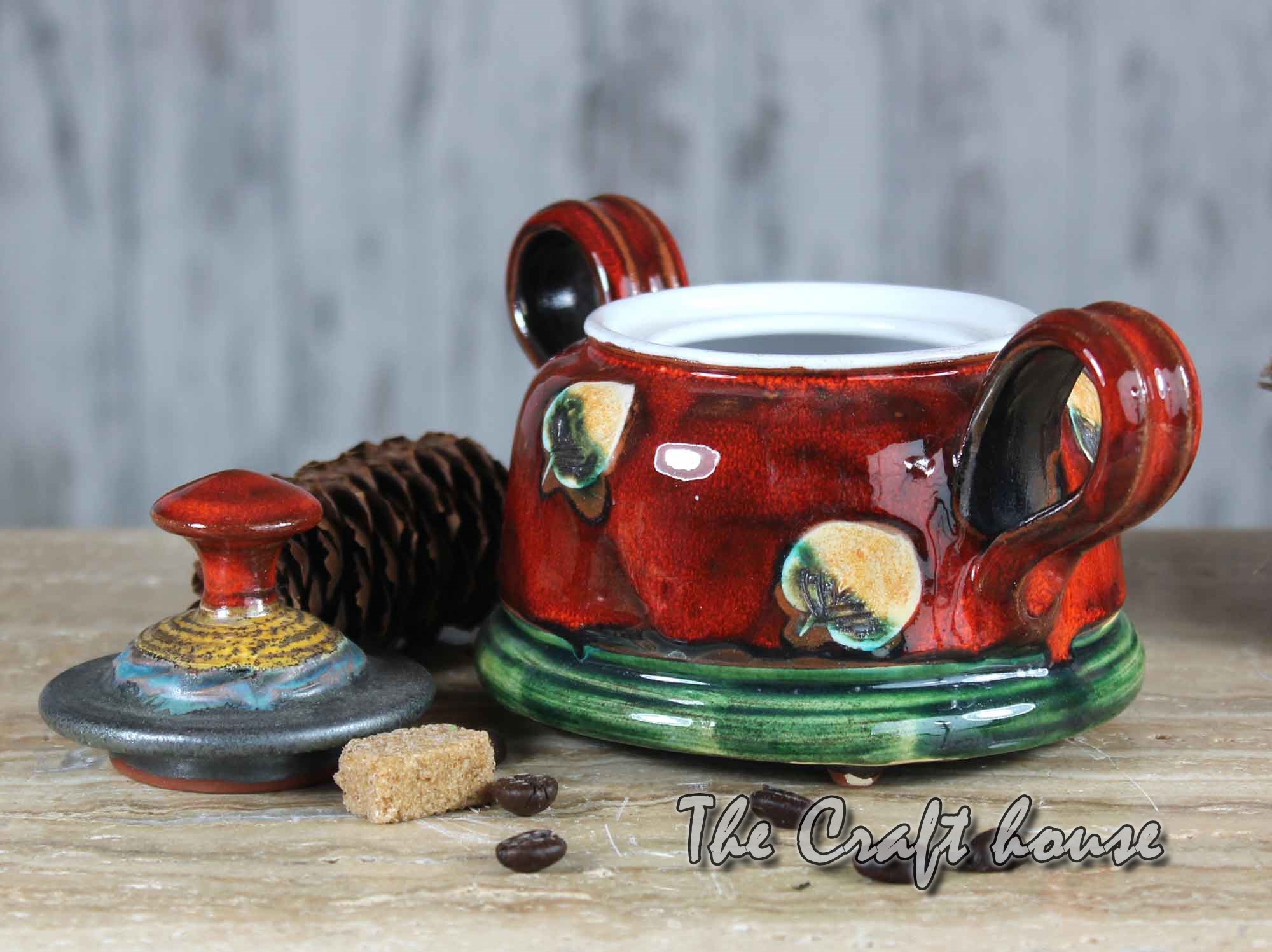 Ceramic sugar bowl