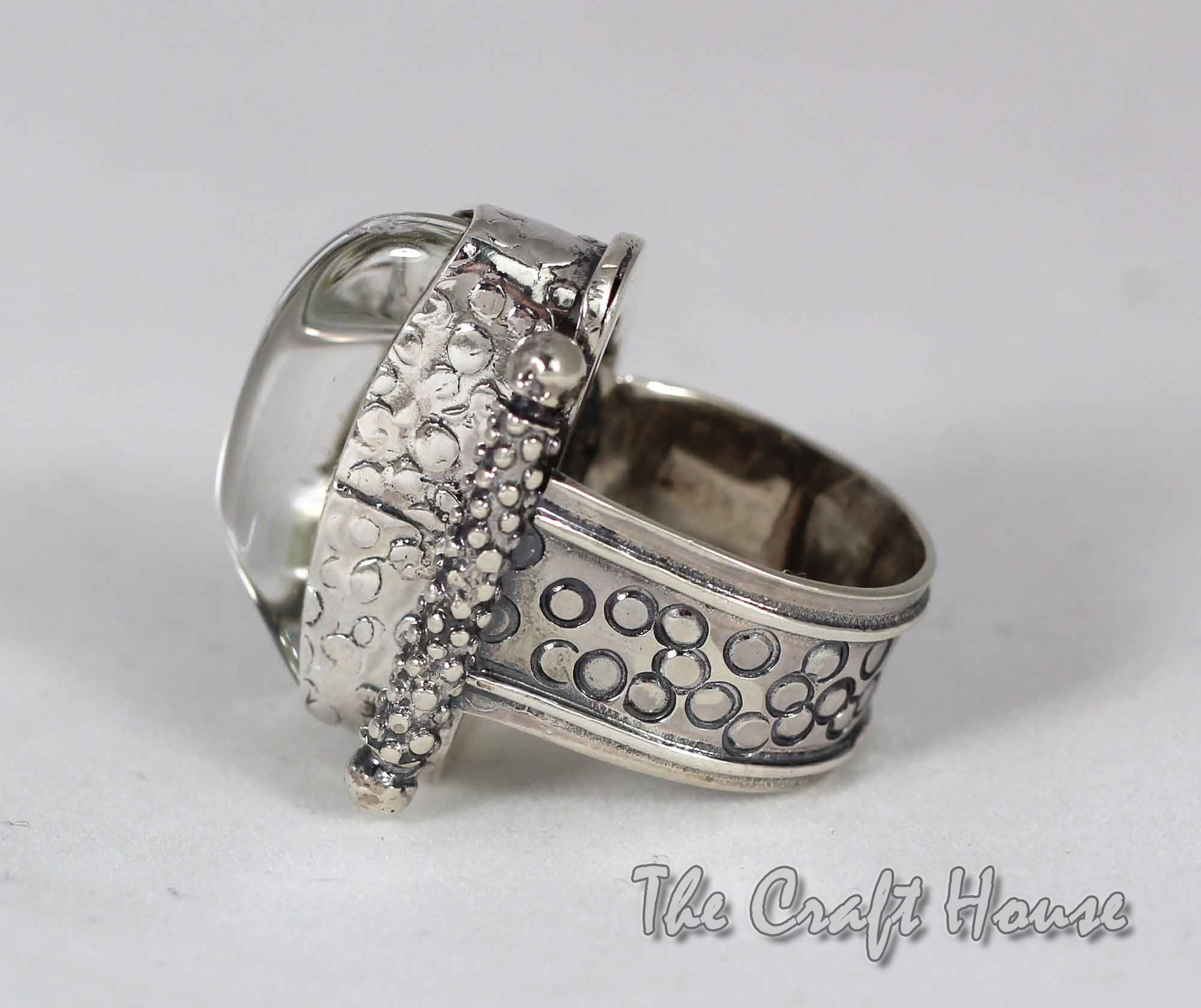 Silver ring with Rock crystal