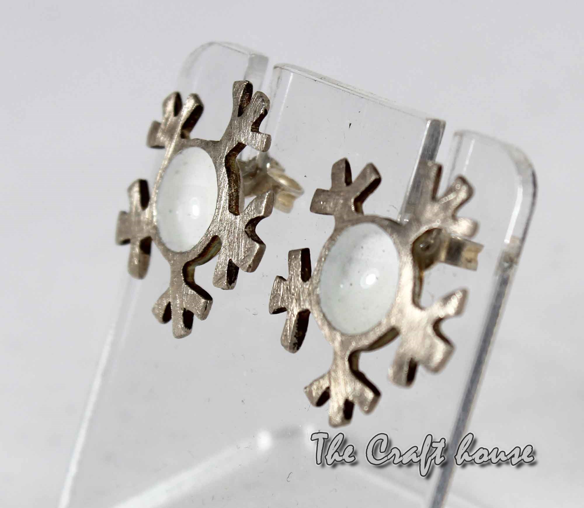 Silver earrings with enamel - 56.24 € (110 lv)