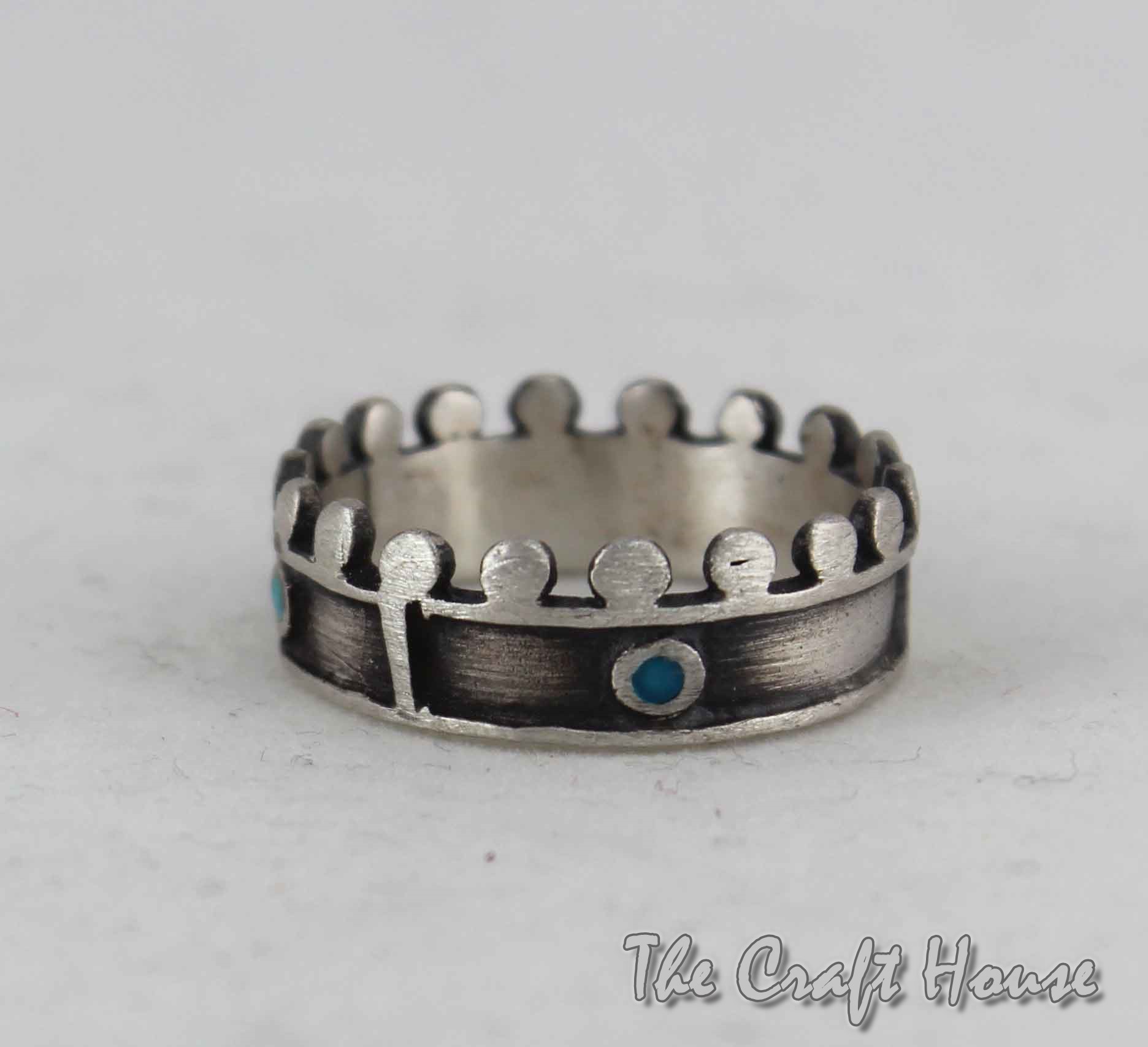 Silver ring with enamel -  € (lv)