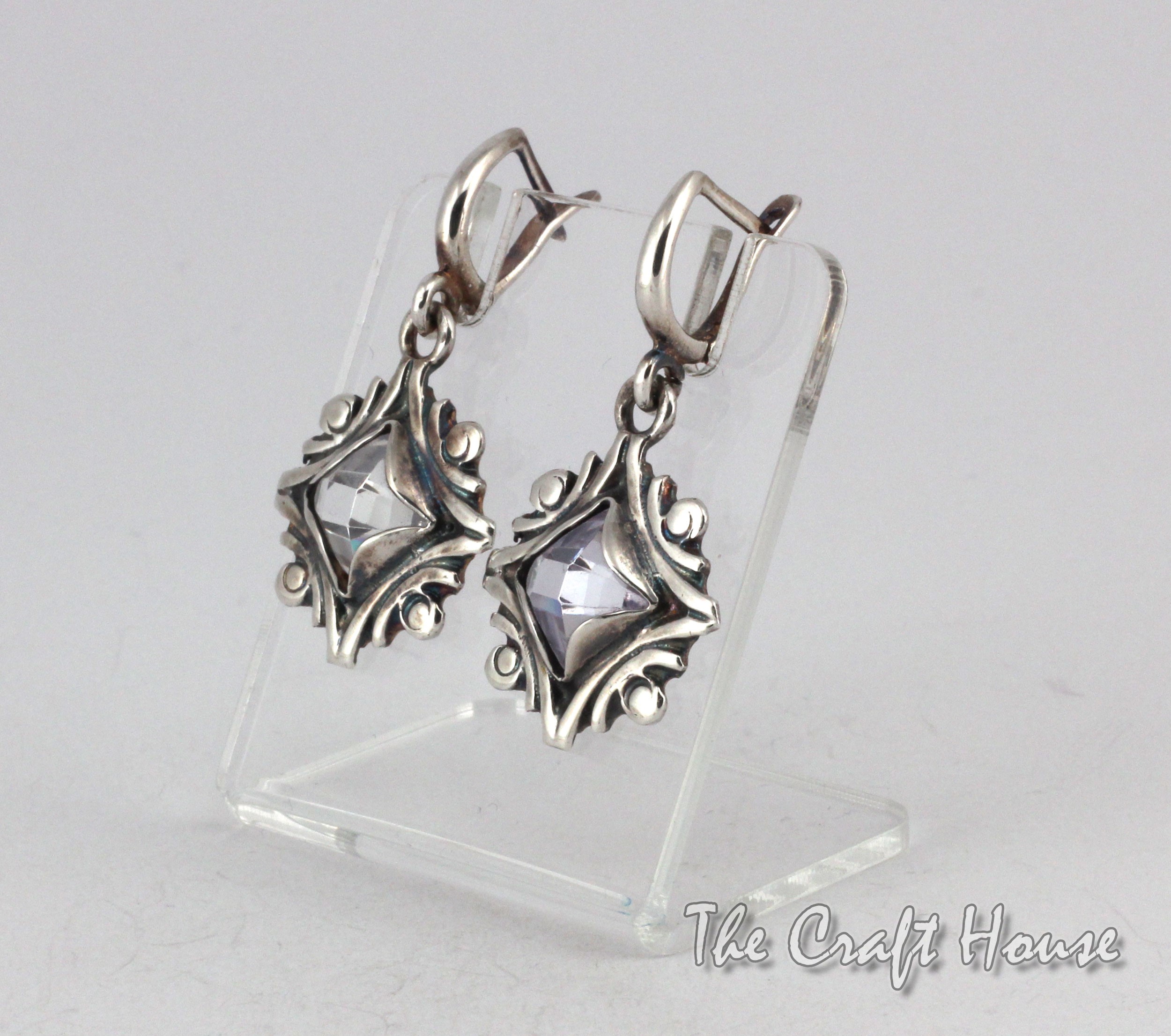 Earrings with Rock crystal - 79.25  € (155 lv)