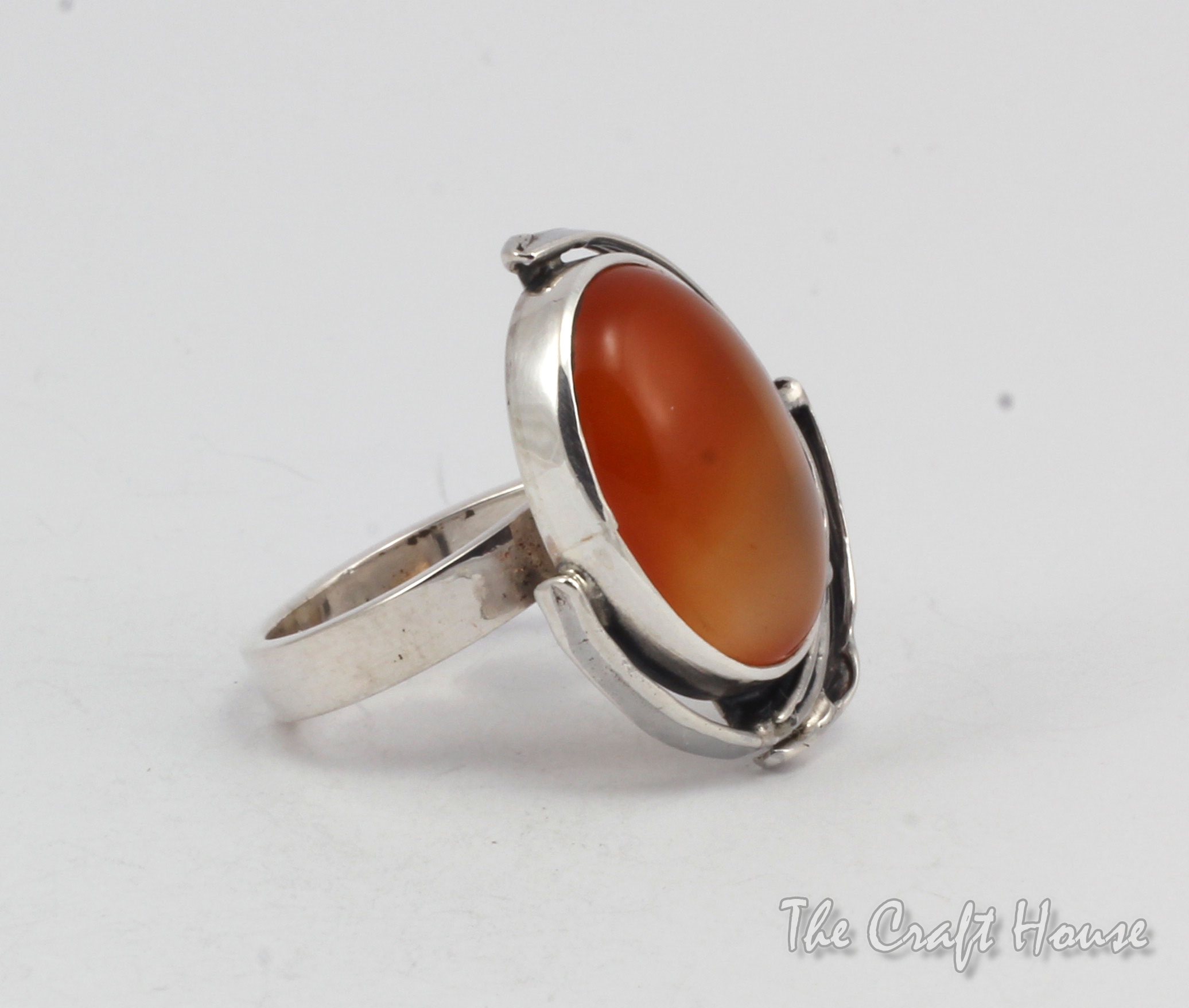 Silver ring with Carnelian - € ( lv)