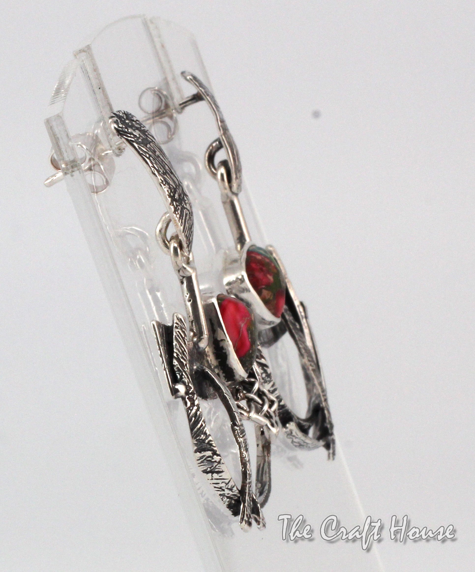 Silver earrings with Jasper - € ( lv)