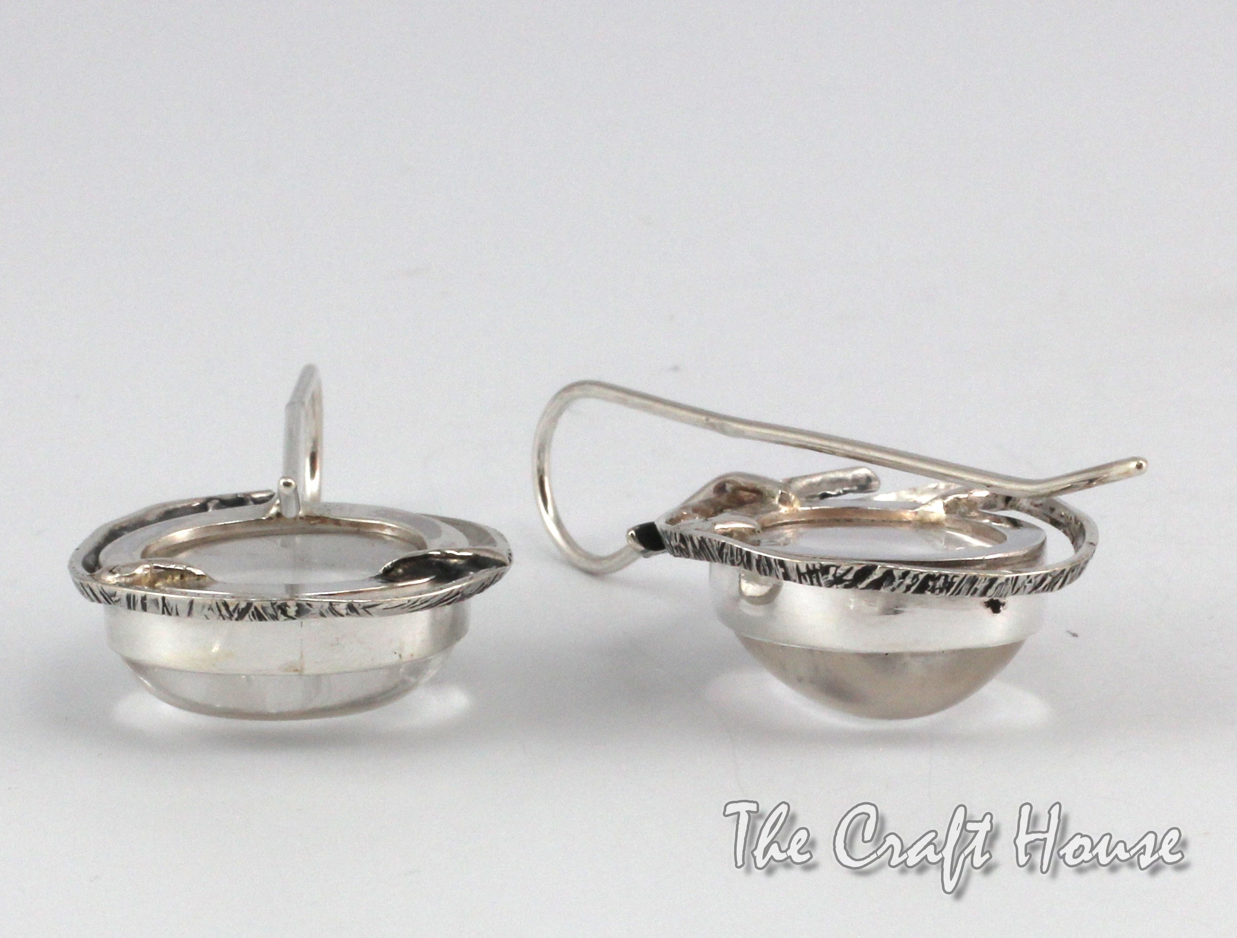 Silver earrings with Pure Quartz - € ( lv)