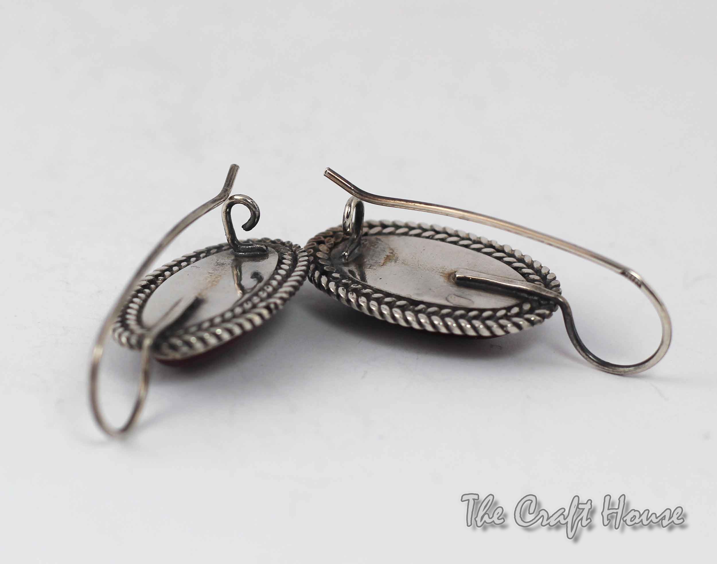 Silver filigree earrings with Jasper - 39.88 € (78 lv)