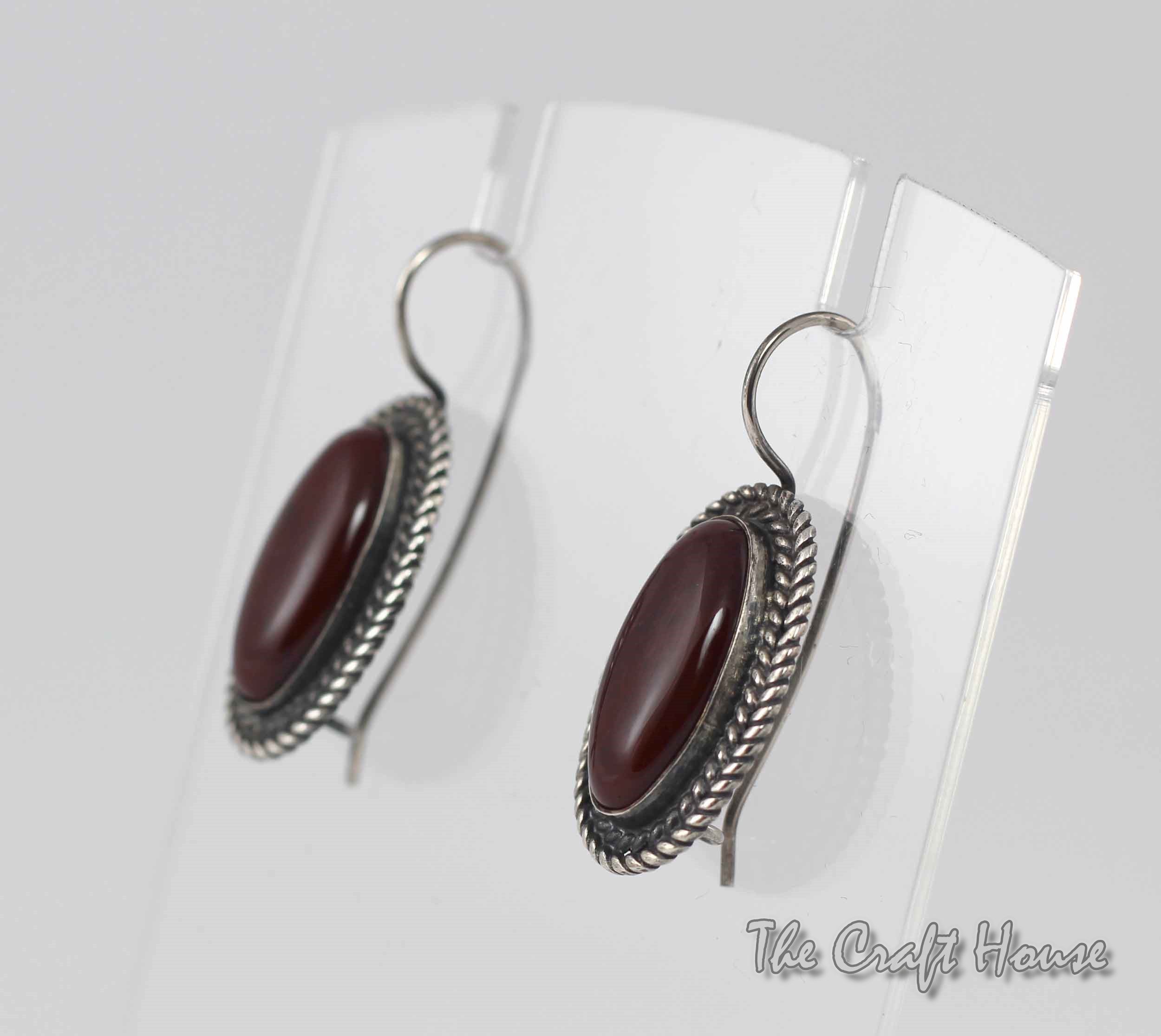 Silver filigree earrings with Jasper - 39.88 € (78 lv)