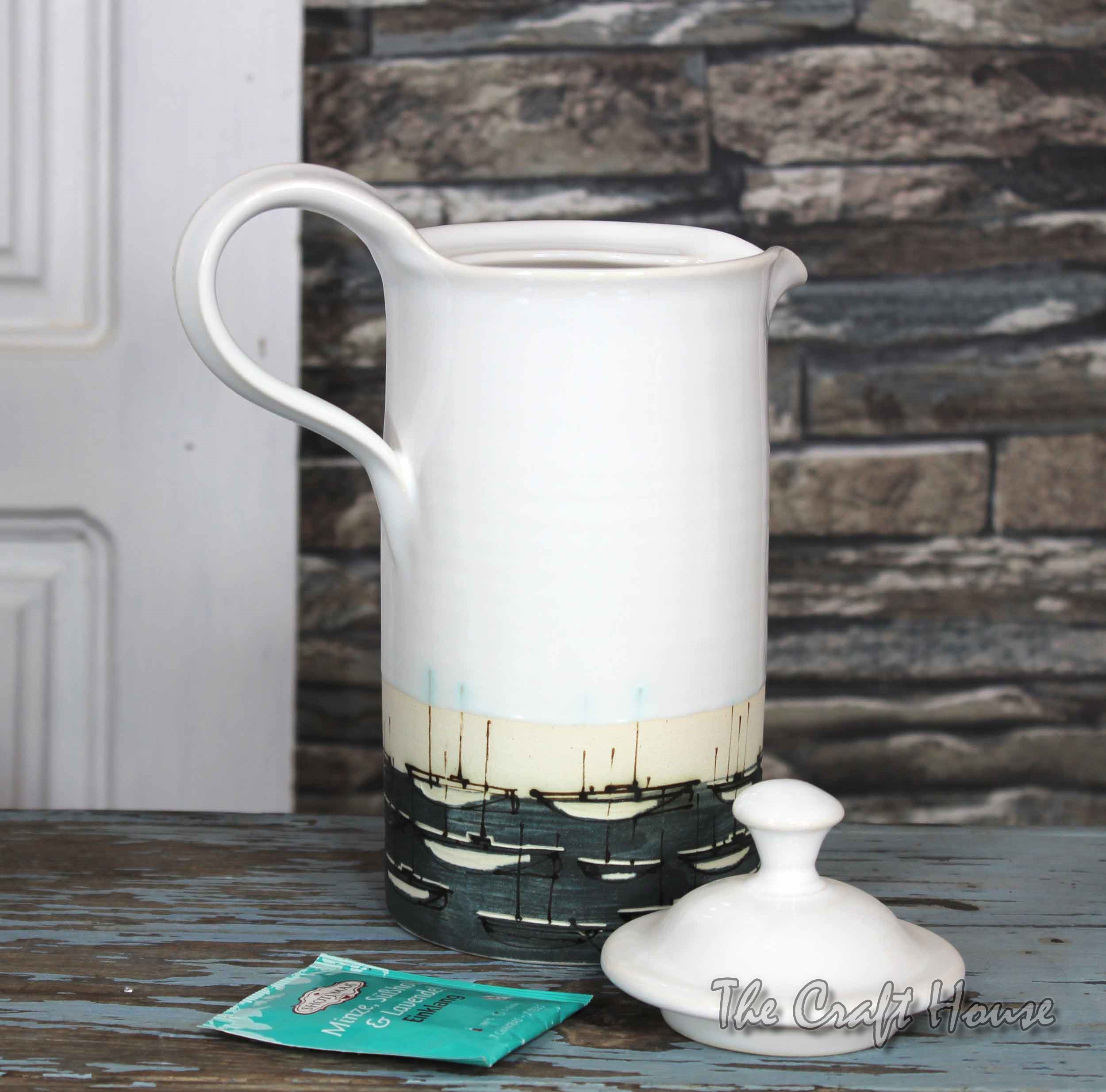 Ceramic teapot ' Boats '  - 28.12 € ( 55 lv)