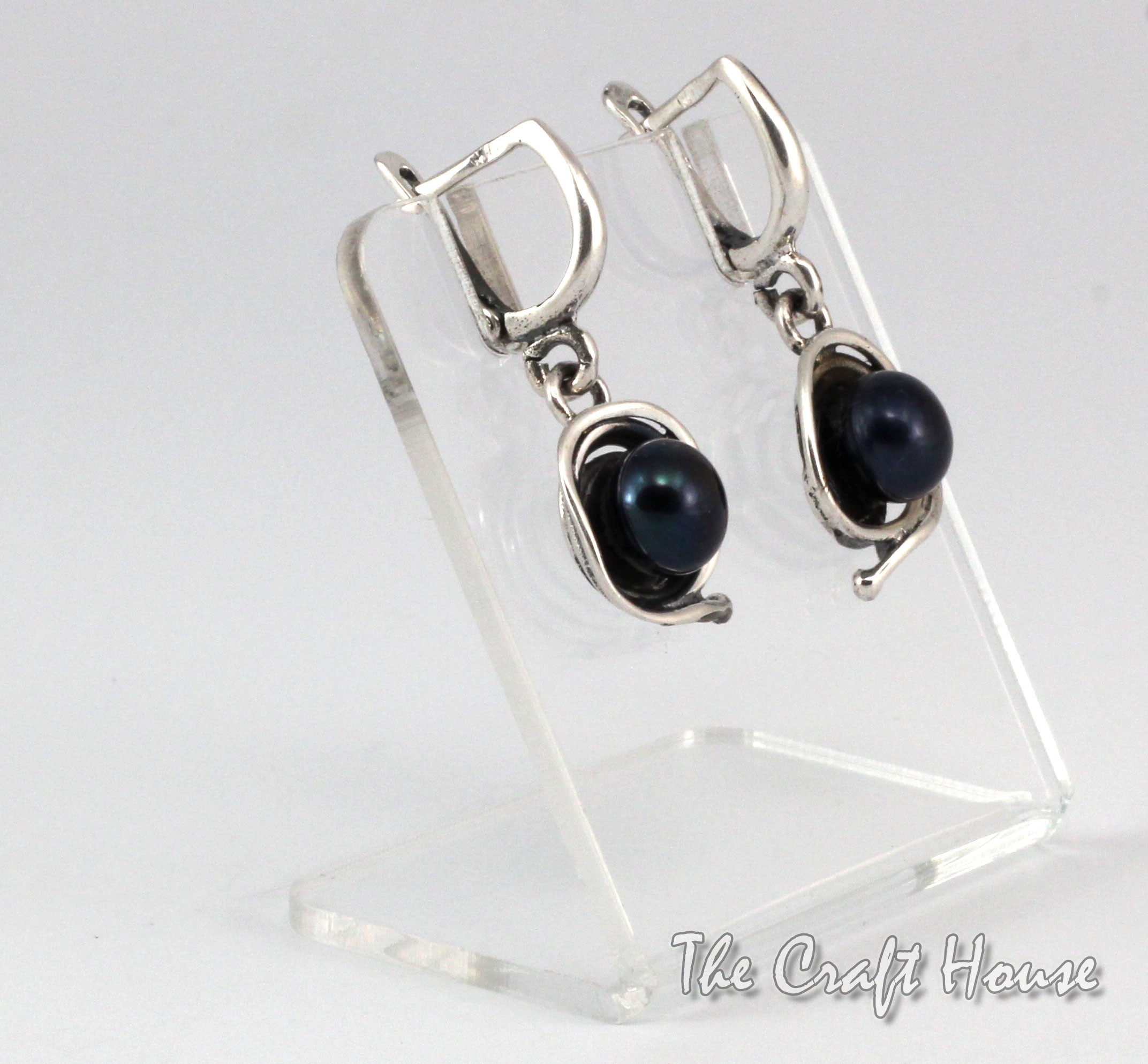 Silver earrings with Pearl -  € ( lv)