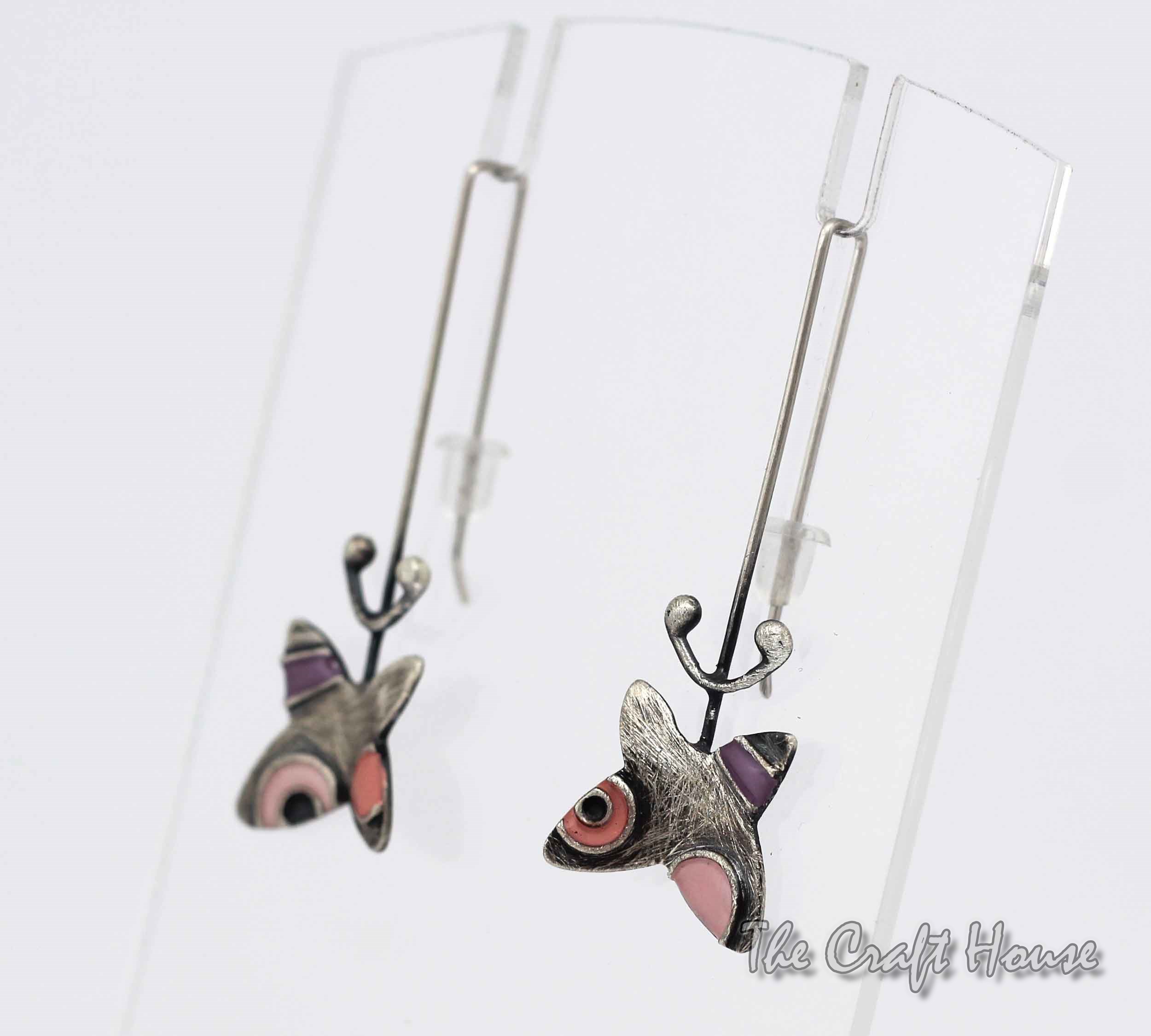 Silver earrings 'Butterfly' - € ( lv)