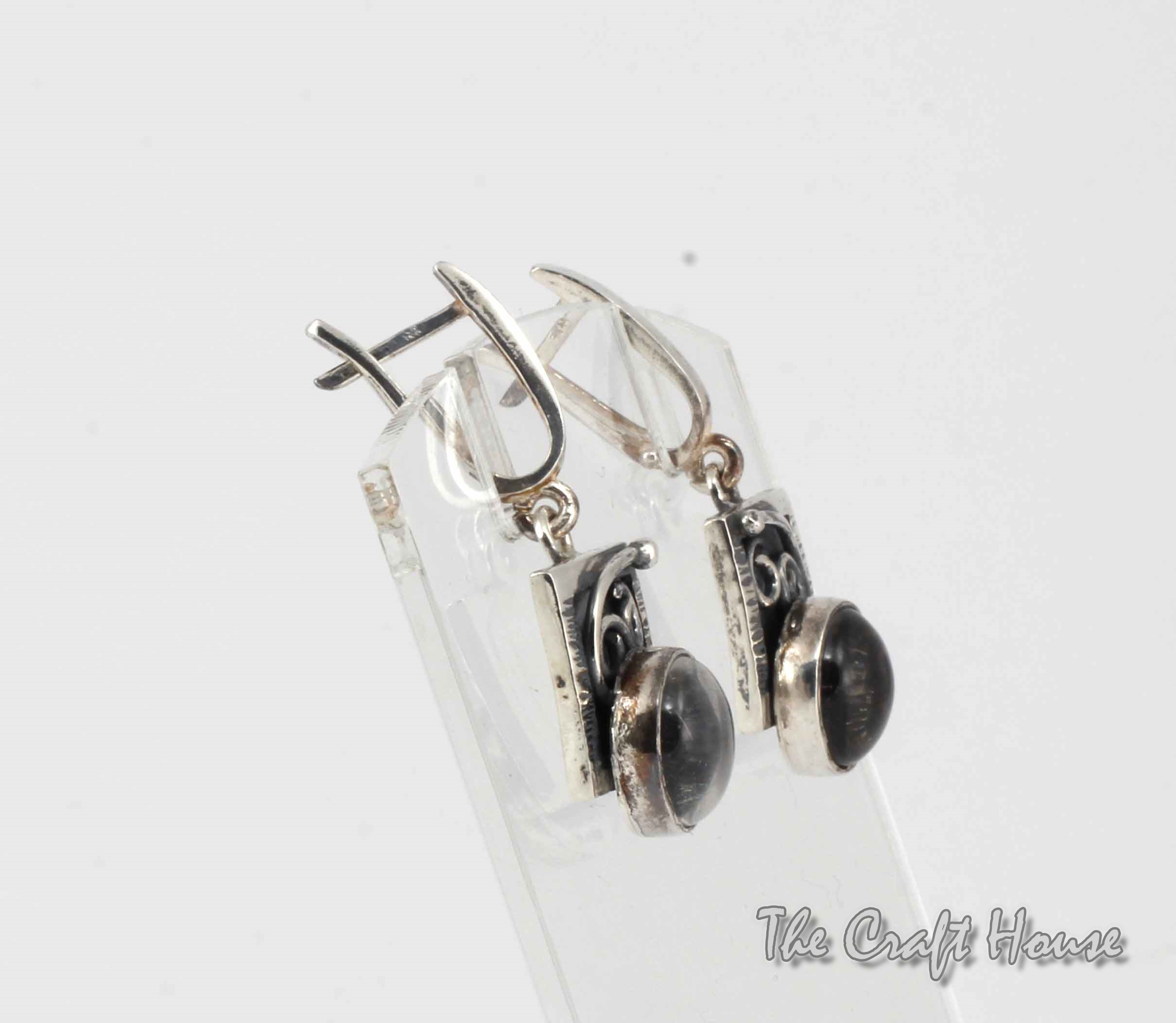 Silver earrings with Pure Quartz
