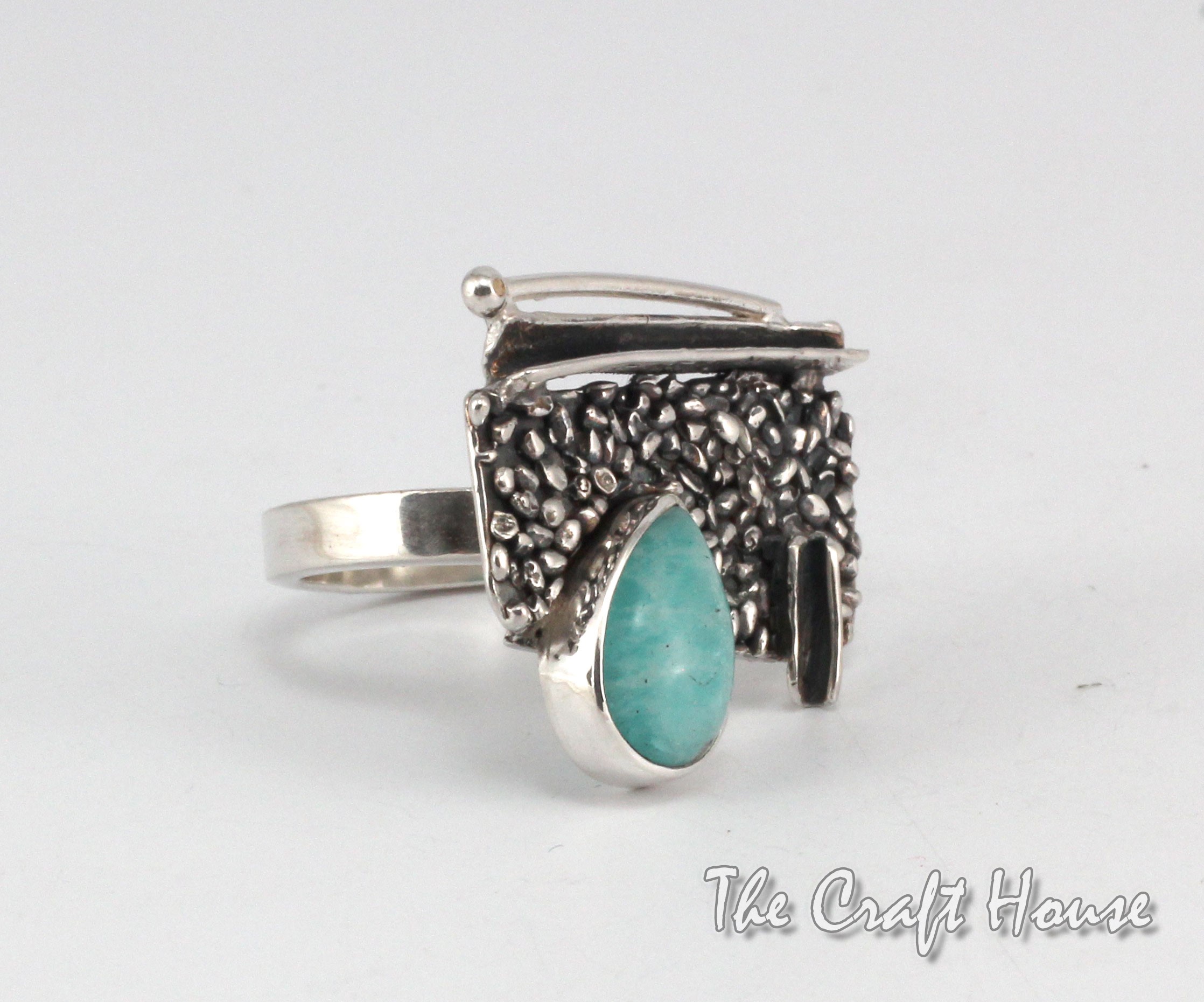 Silver ring with Amazzonite - 107.37 € (210 lv)