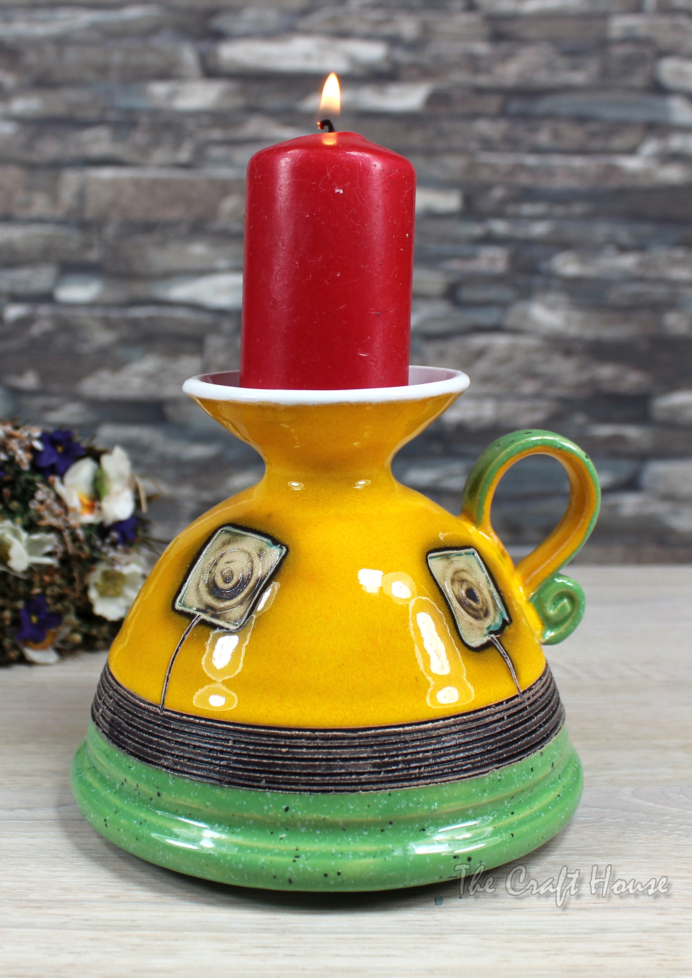 Ceramic candlestick - 18.41 € ( 36 lv)