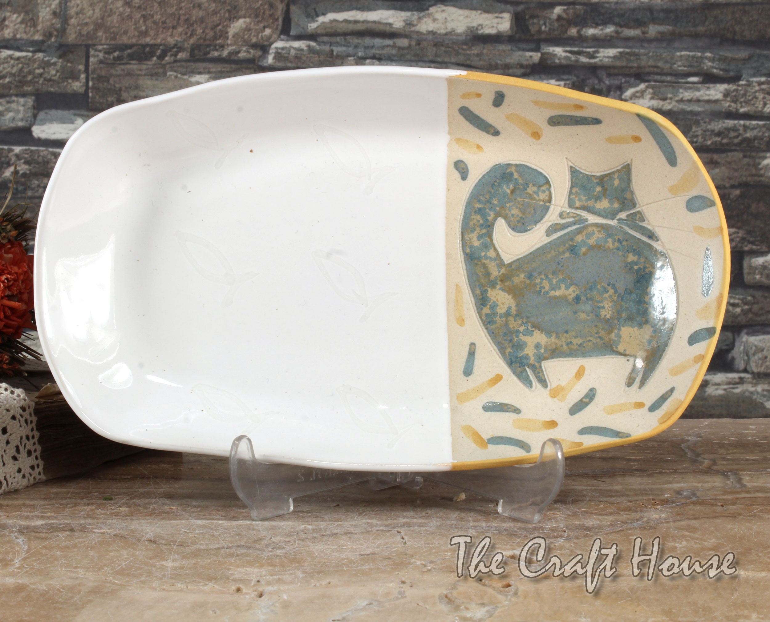 Ceramic saucer 'Cats'