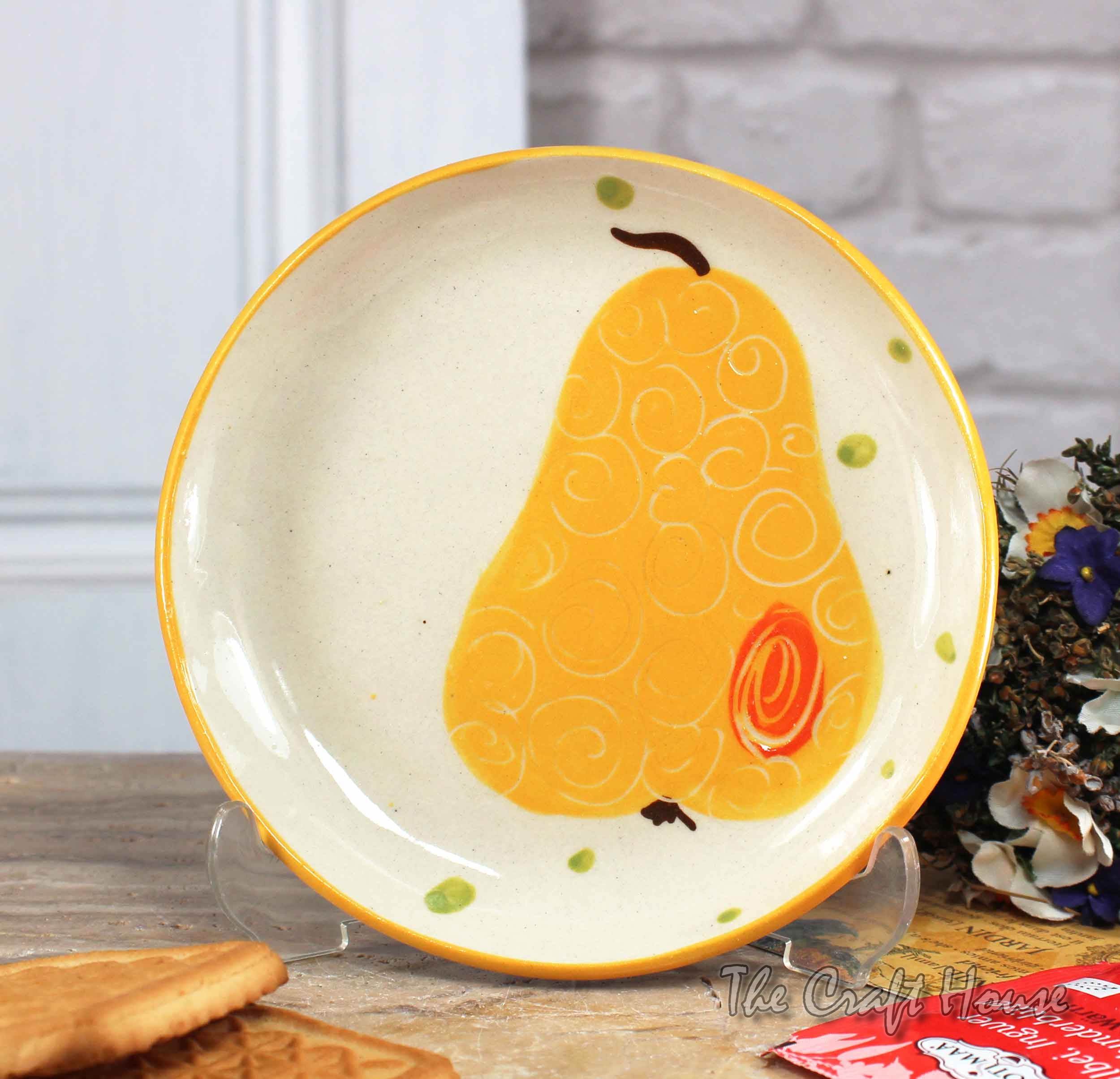 Ceramic saucer 'Pear'
