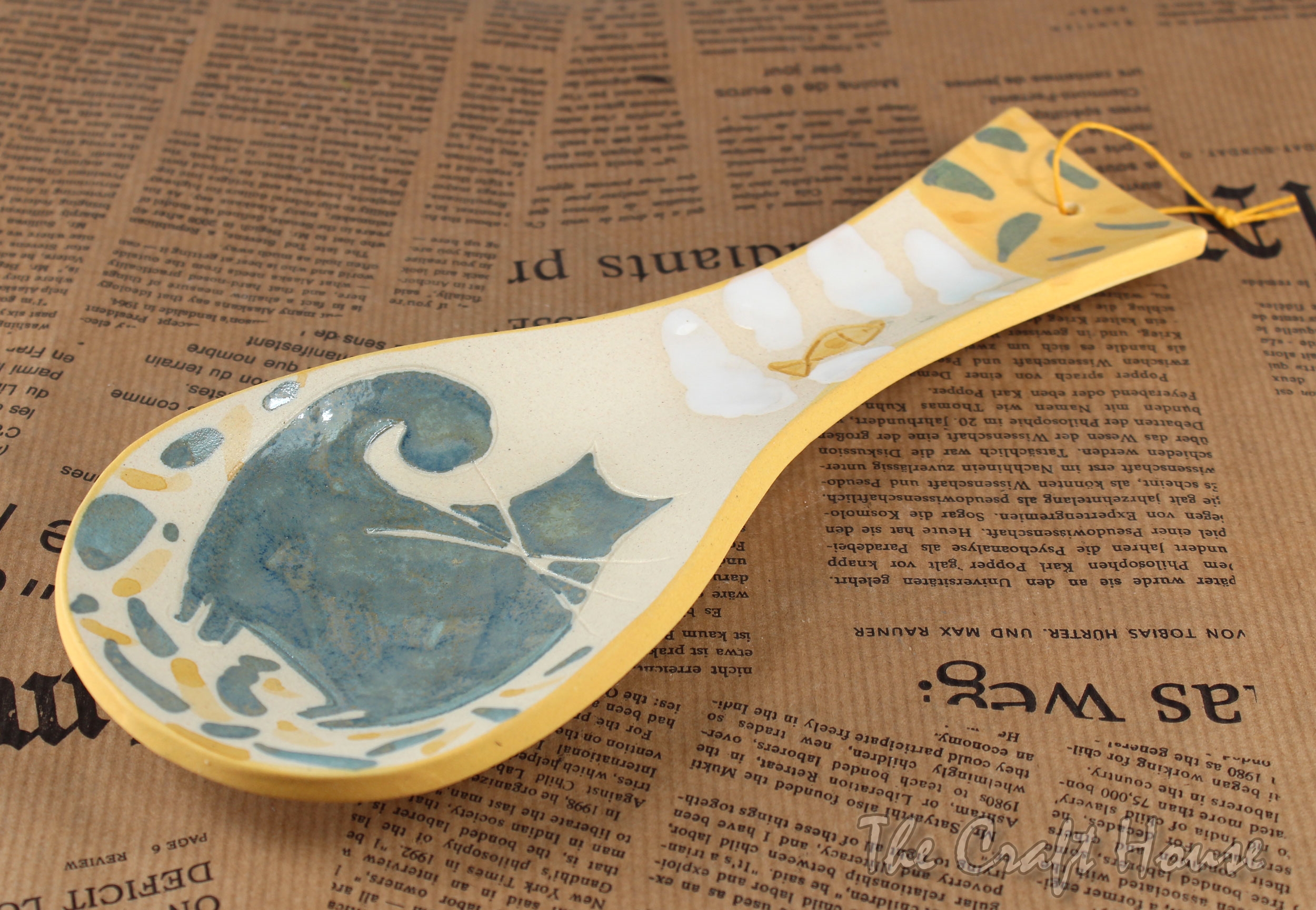 Ceramic spoon rest