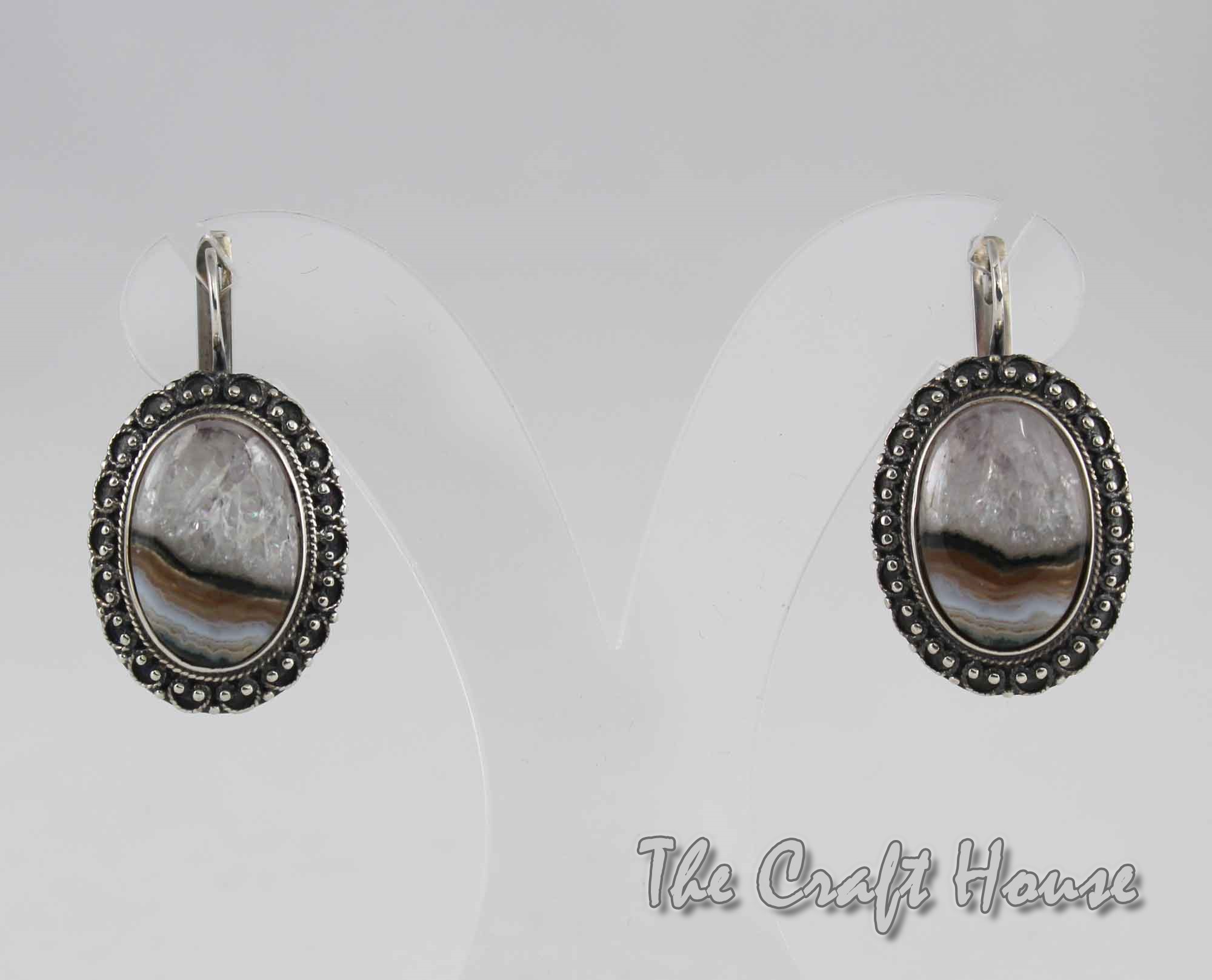 Silver earrings with Agate - 85.90 € (168 lv)