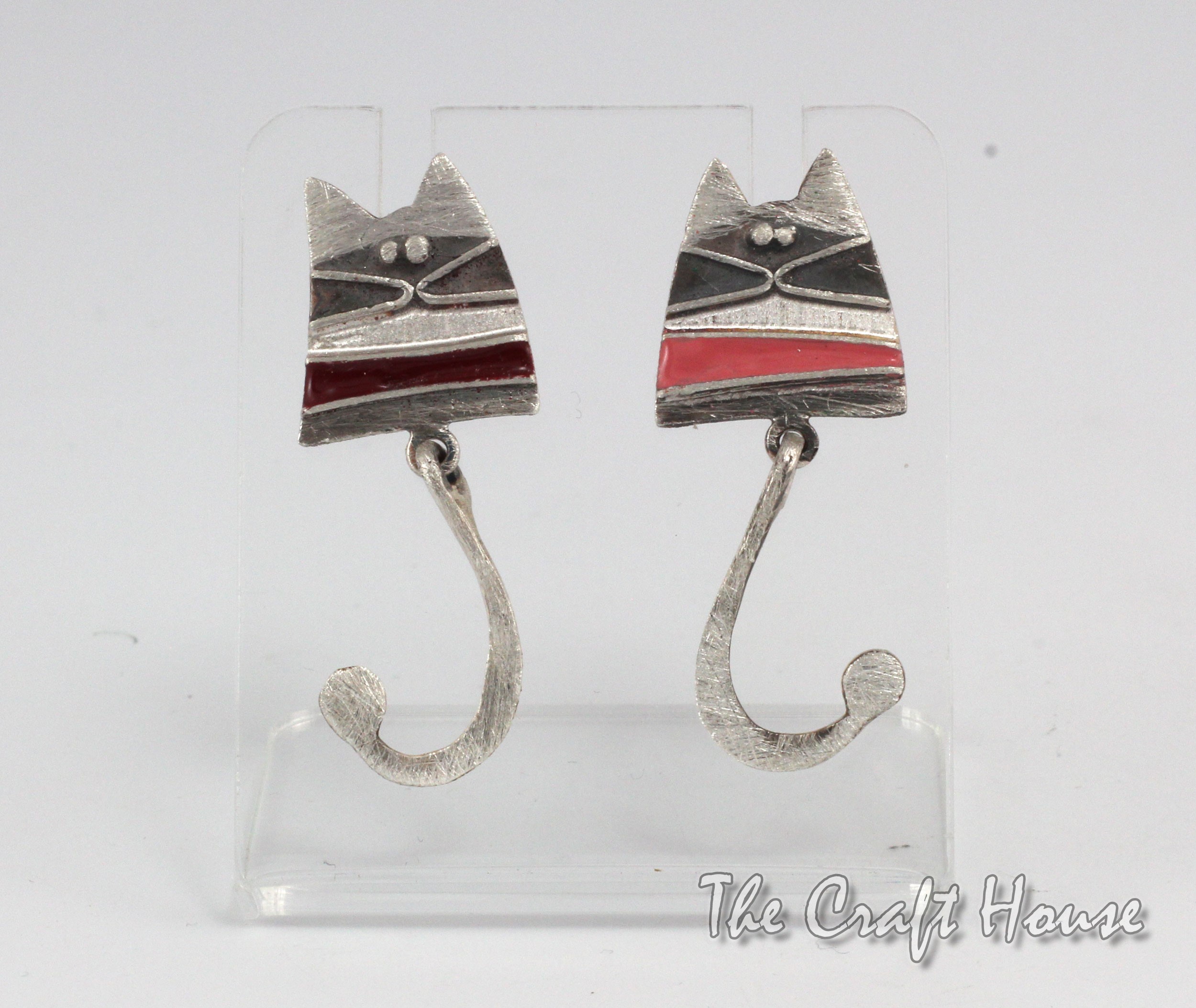 Silver earrings with enamel - 71.07 € (139 lv)