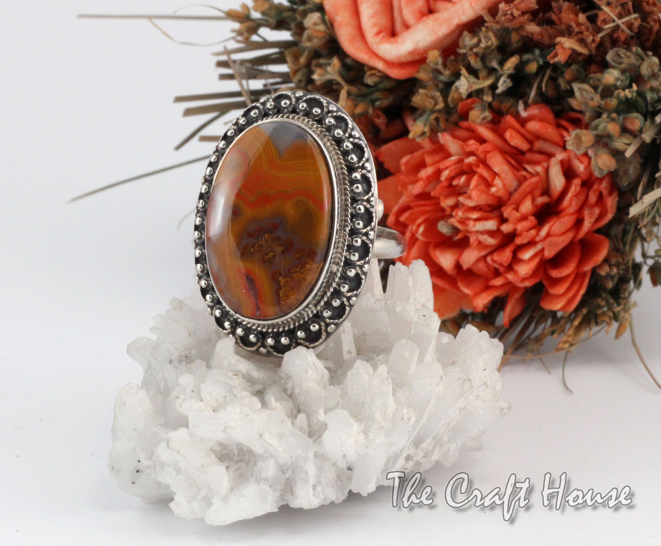 Пръстен с Пейзажен Ахат - 168 лв (85.90 €)