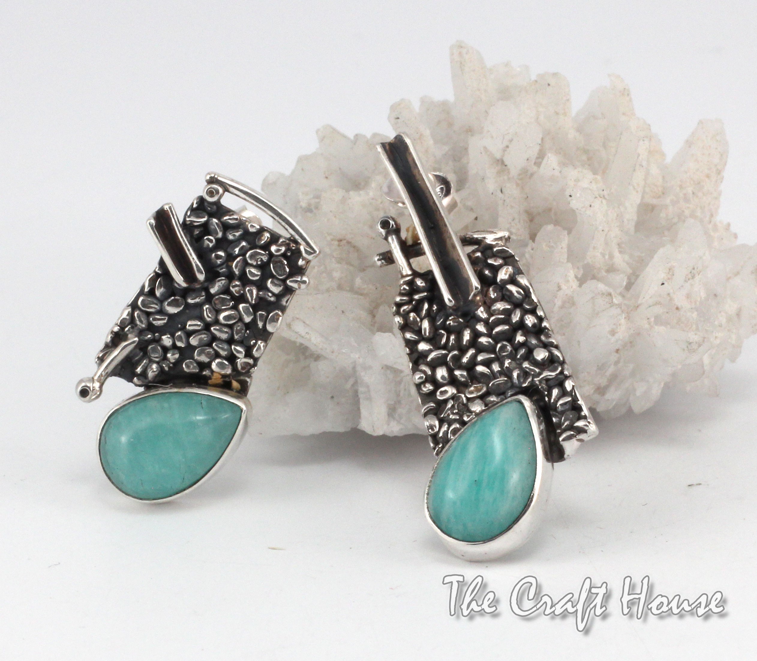 Silver earrings with Amazzonite - 79.25 € (155 lv)