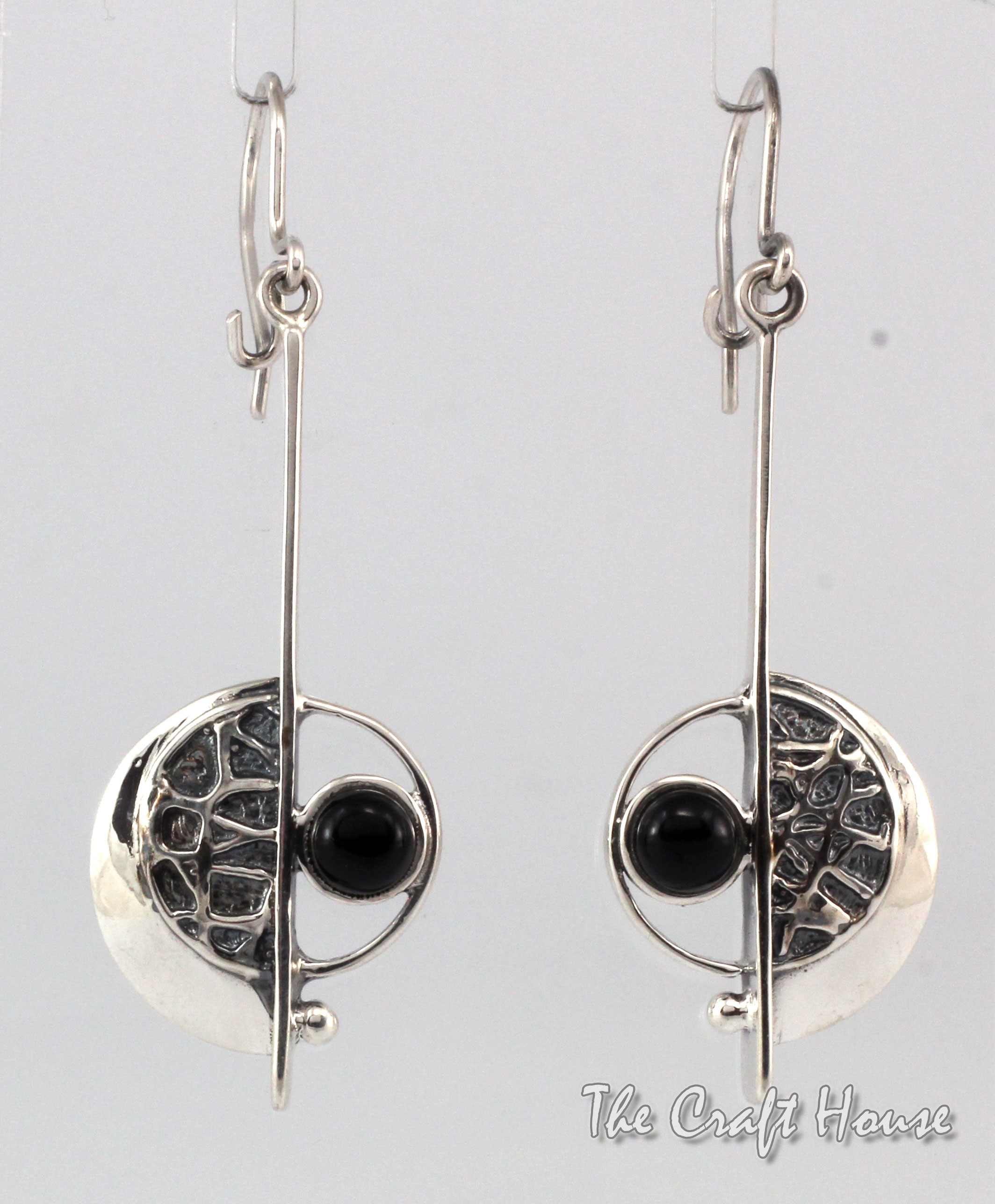 Silver earrings with Onyx - € ( lv)