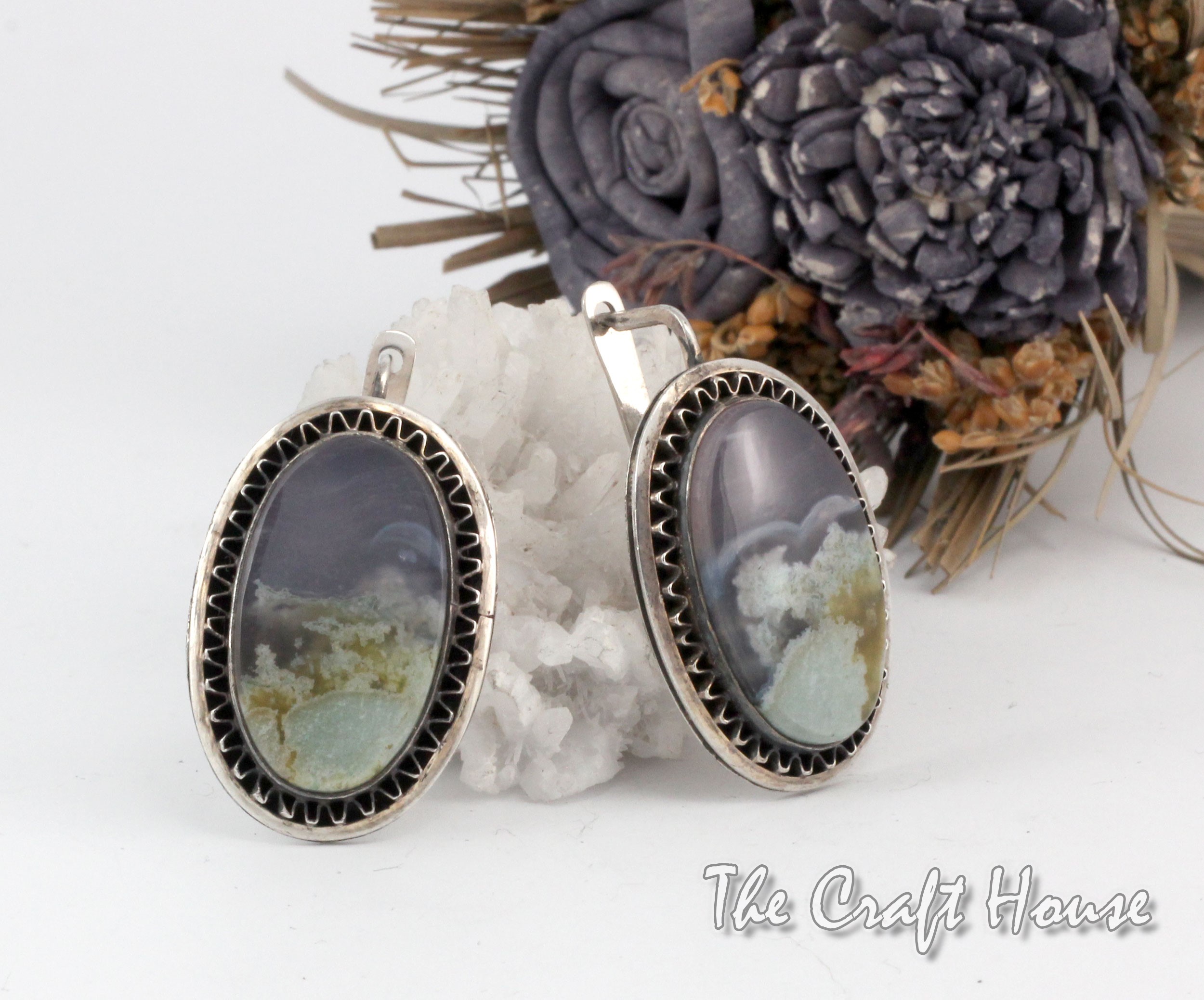 Silver earrings with Agate - 99.70 € (195 lv)