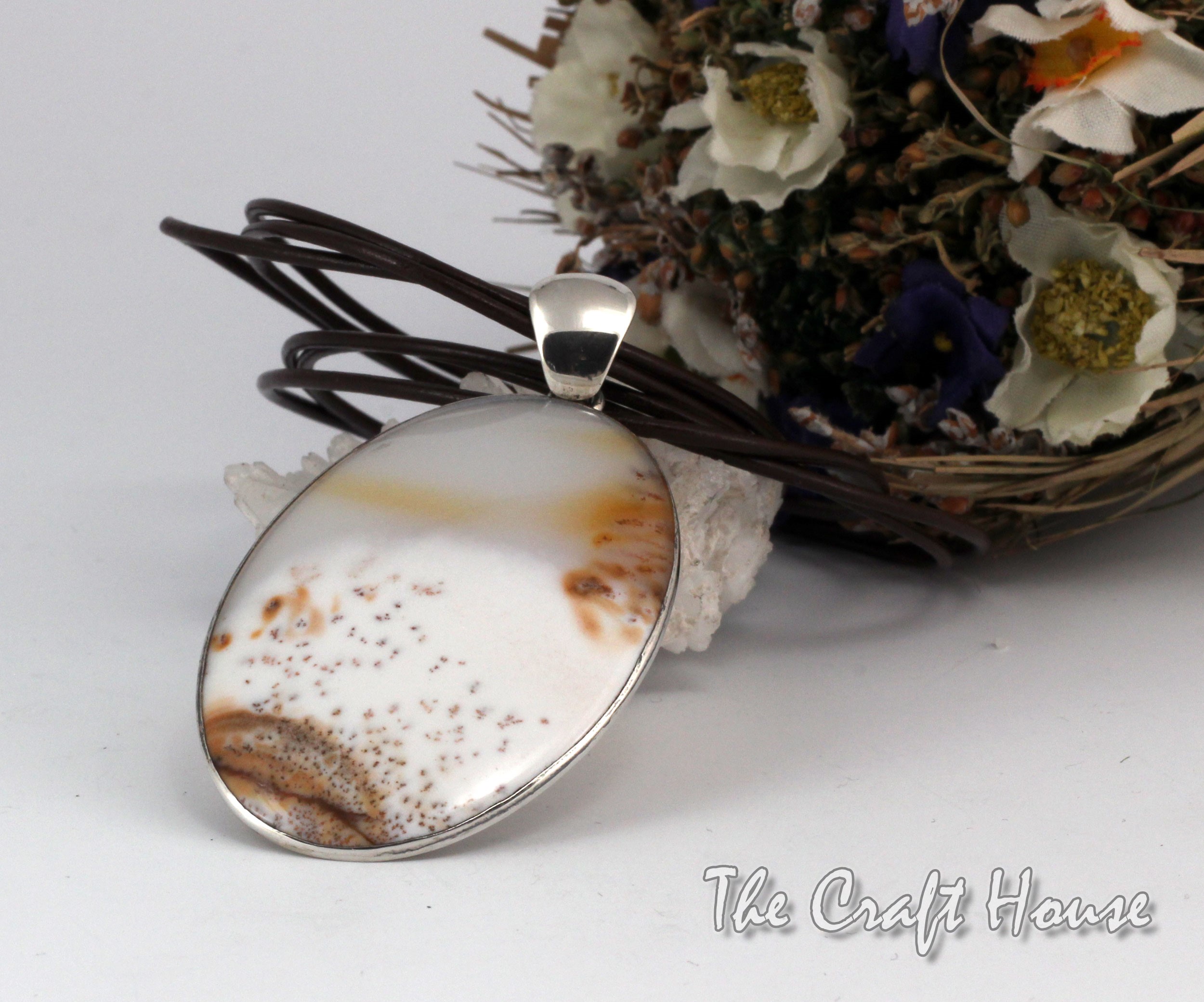 Silver necklace with color enamel - € ( lv)