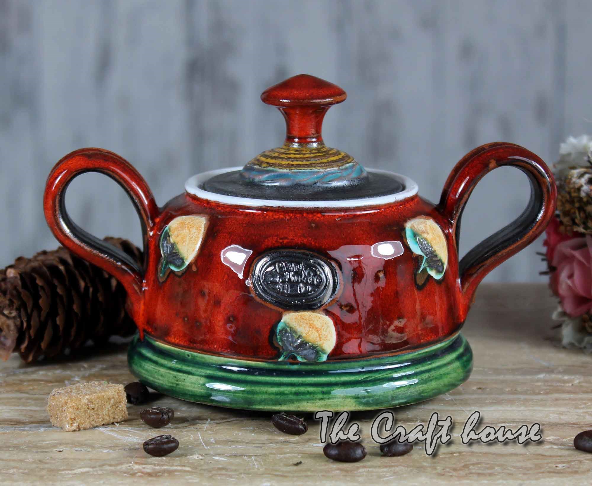 Ceramic sugar bowl