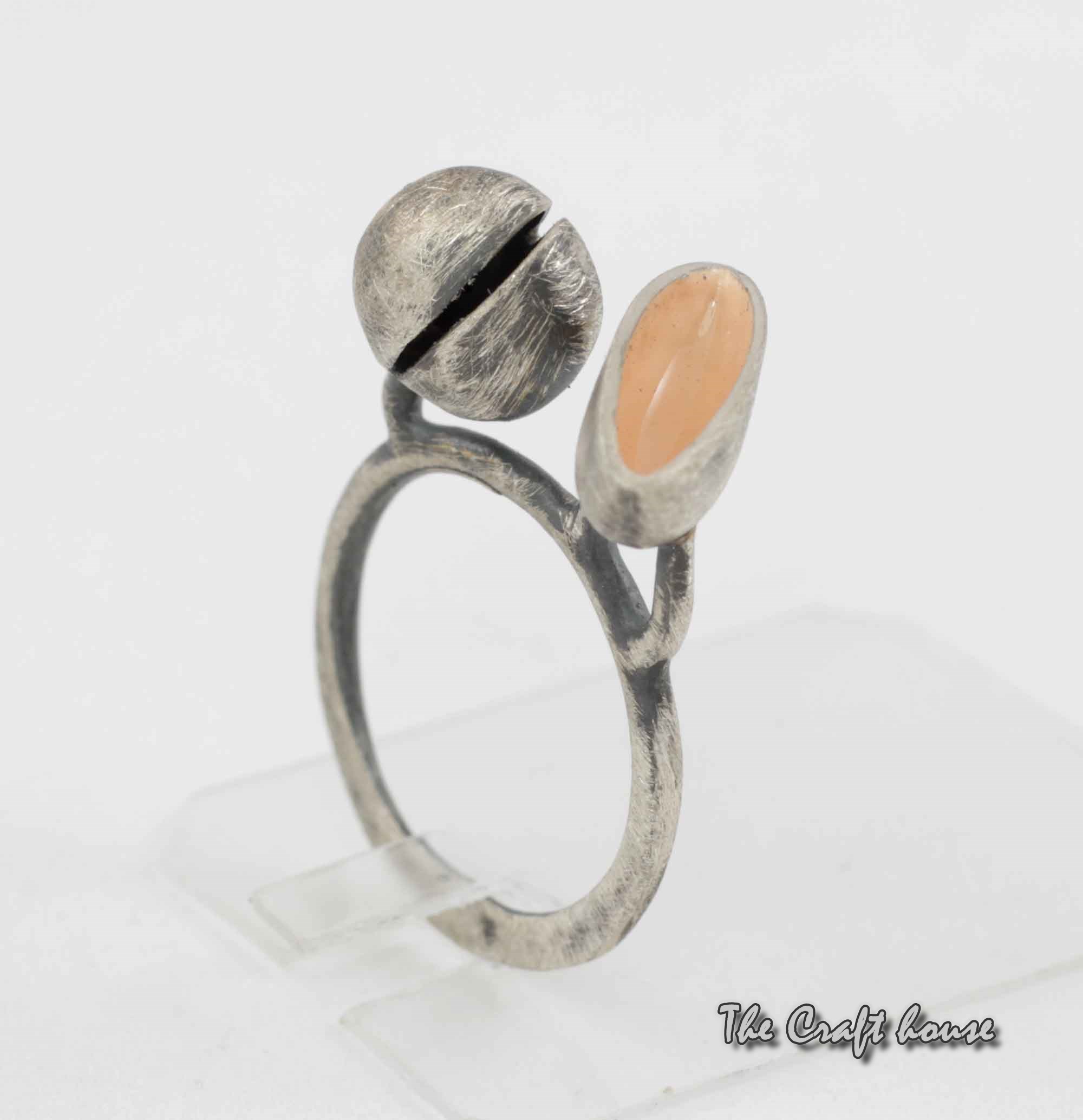Silver ring with color enamel - 45 € (88 lv)