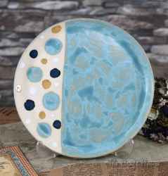 Ceramic saucer with dots - 10.23 € ( 20 lv)