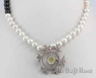 Silver necklace with color enamel - 74.14  € (145 lv)
