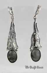 Silver earrings with Labradorite - € ( lv)