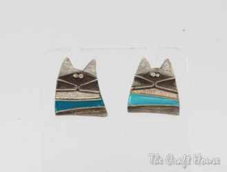 Silver earrings with enamel - 58.80 € (115 lv)