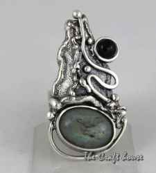 Silver ring with Labradorite - € ( lv)