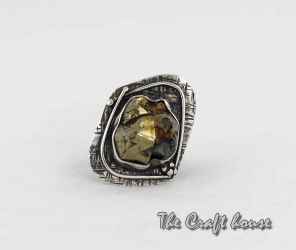 Silver ring with Pirite -  € (lv)