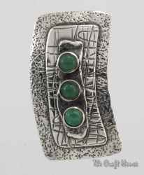 Сребърен медальон с Авантюрин - лв ( €)