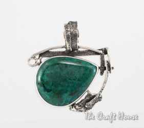 Silver pendant with Chrysocolla - € ( lv)