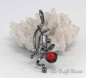Silver pendant with Coral  - € ( lv)