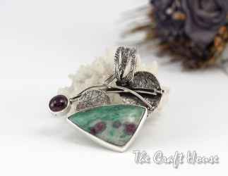 Еarrings with Zoisite with Rubin - 125.27 € (245 lv)